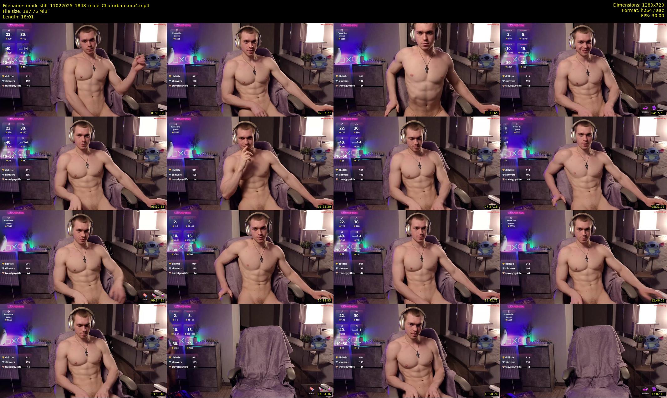 mark_stiff — 19 minute Chaturbate male cam show recording, 720p, Feb 11, 2025
