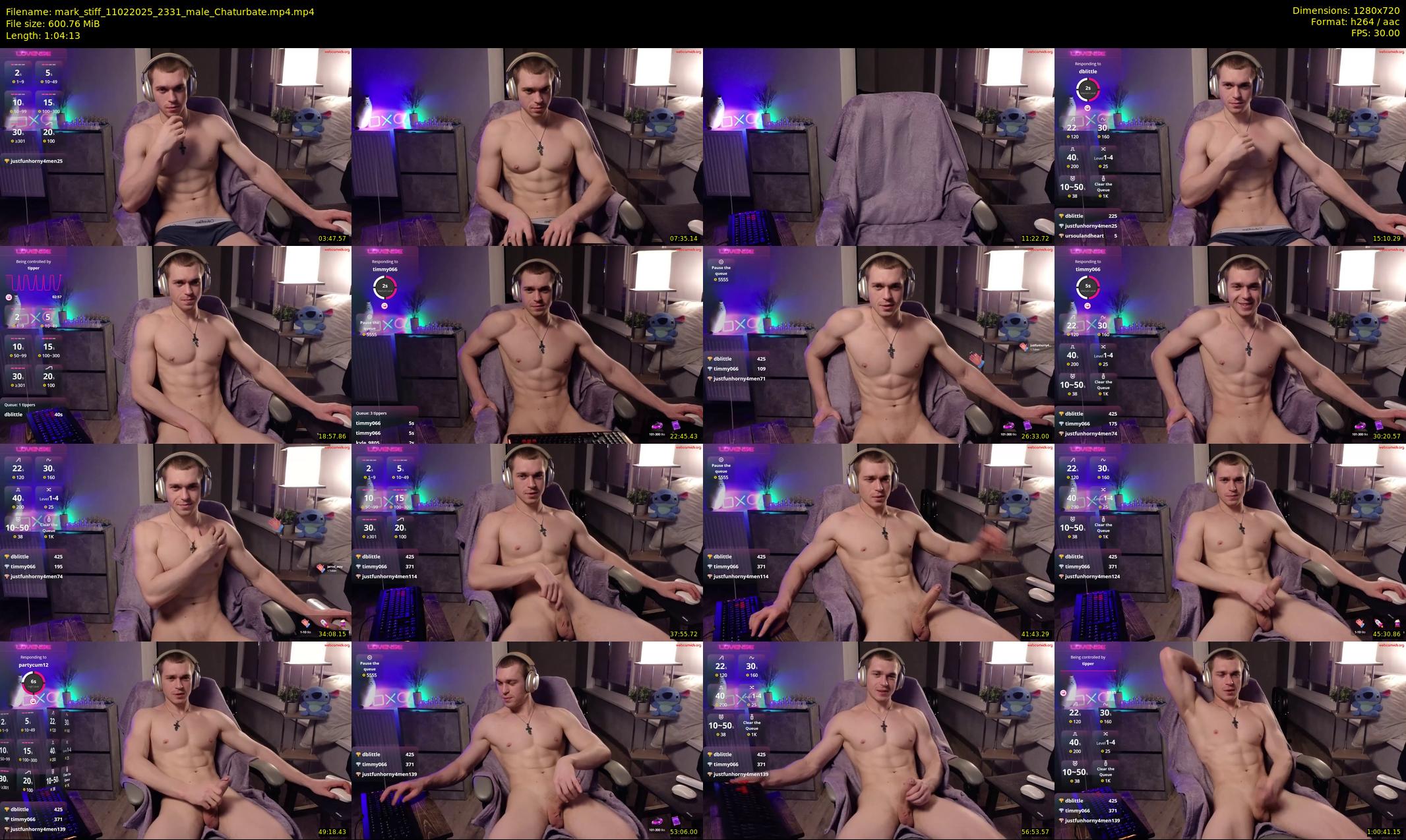 mark_stiff — 65 minute Chaturbate male cam show recording, 720p, Feb 11, 2025
