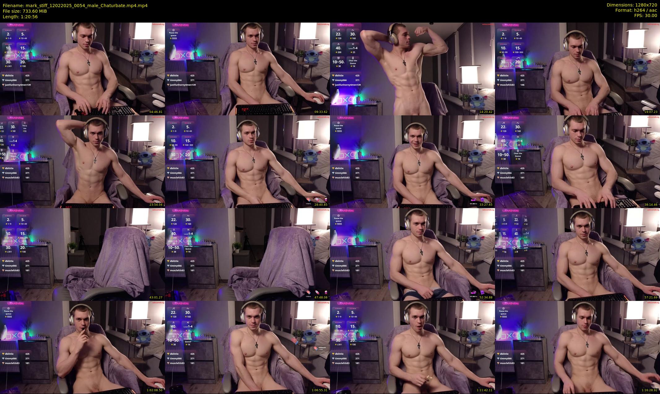 mark_stiff — 81 minute Chaturbate male cam show recording, 720p, Feb 12, 2025