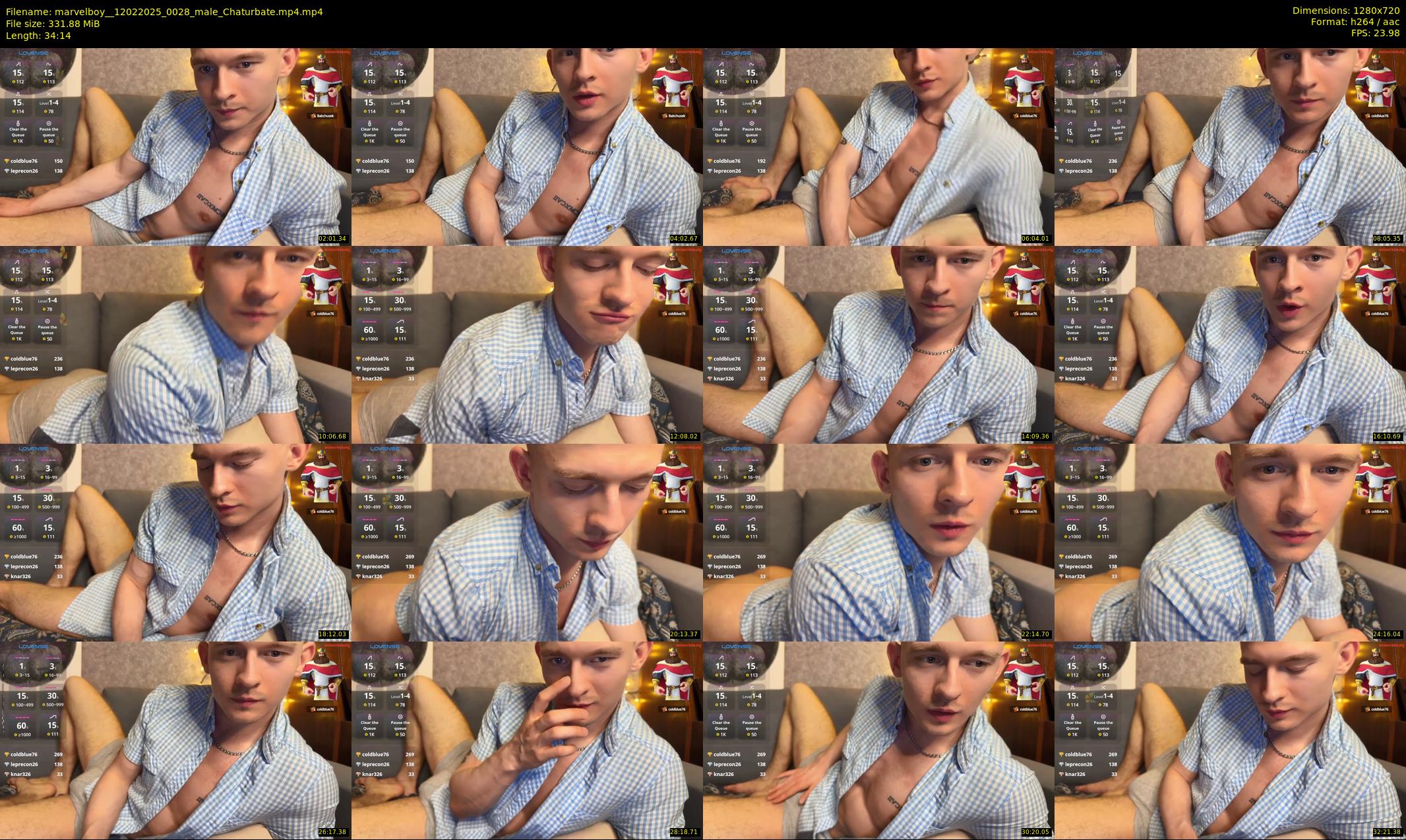 marvelboy_ — 35 minute Chaturbate male cam show recording, 720p, Feb 12, 2025
