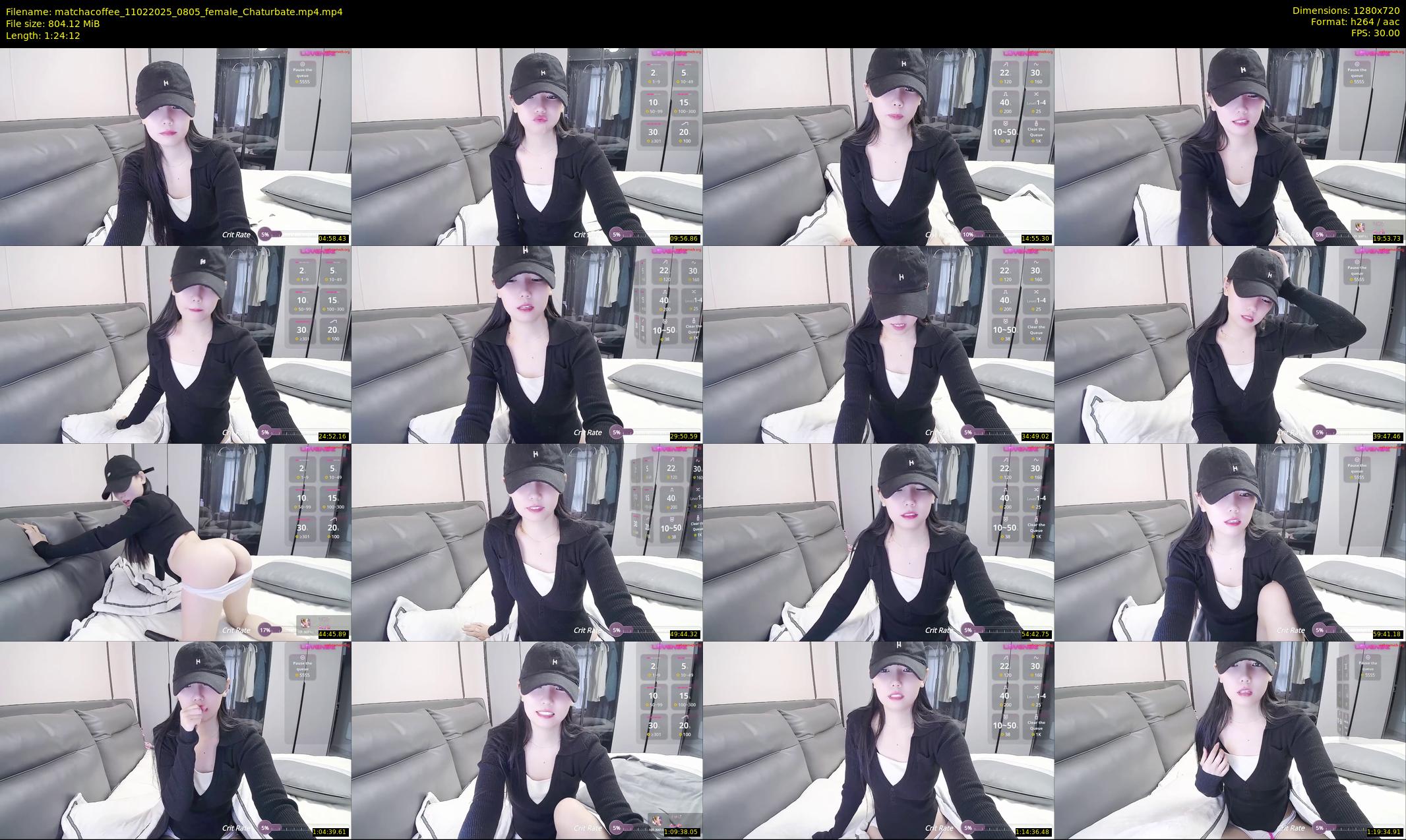 matchacoffee — 85 minute Chaturbate female cam show recording, 720p, Feb 11, 2025