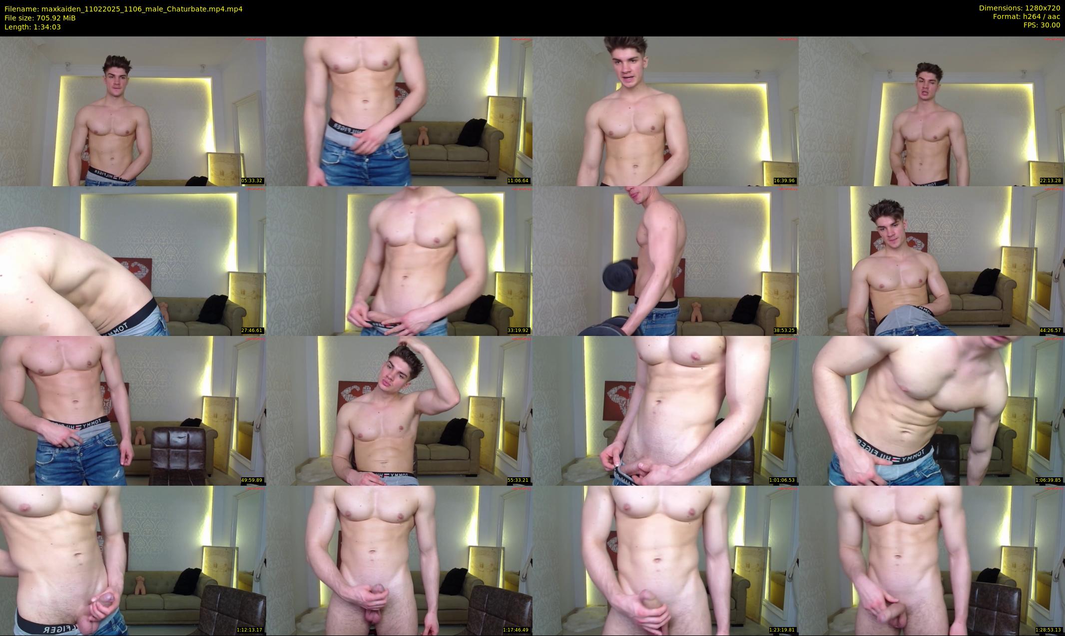 maxkaiden — 95 minute Chaturbate male cam show recording, 720p, Feb 11, 2025