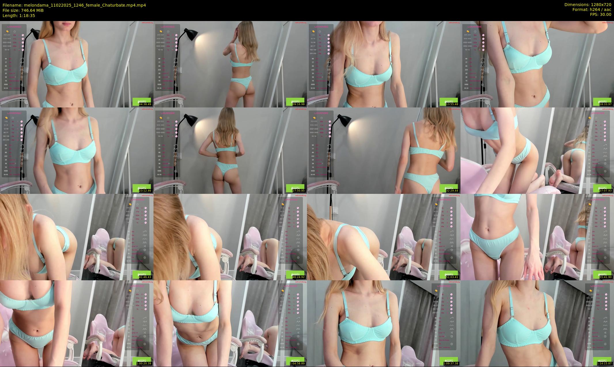 melondama — 79 minute Chaturbate female cam show recording, 720p, Feb 11, 2025