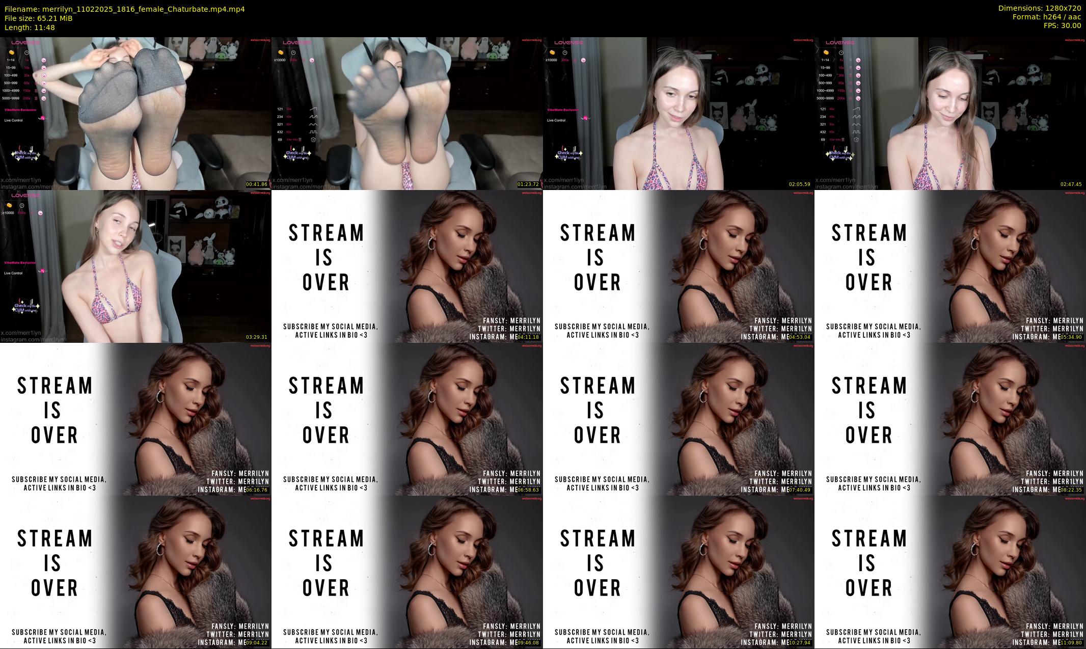 merrilyn — 12 minute Chaturbate female cam show recording, 720p, Feb 11, 2025