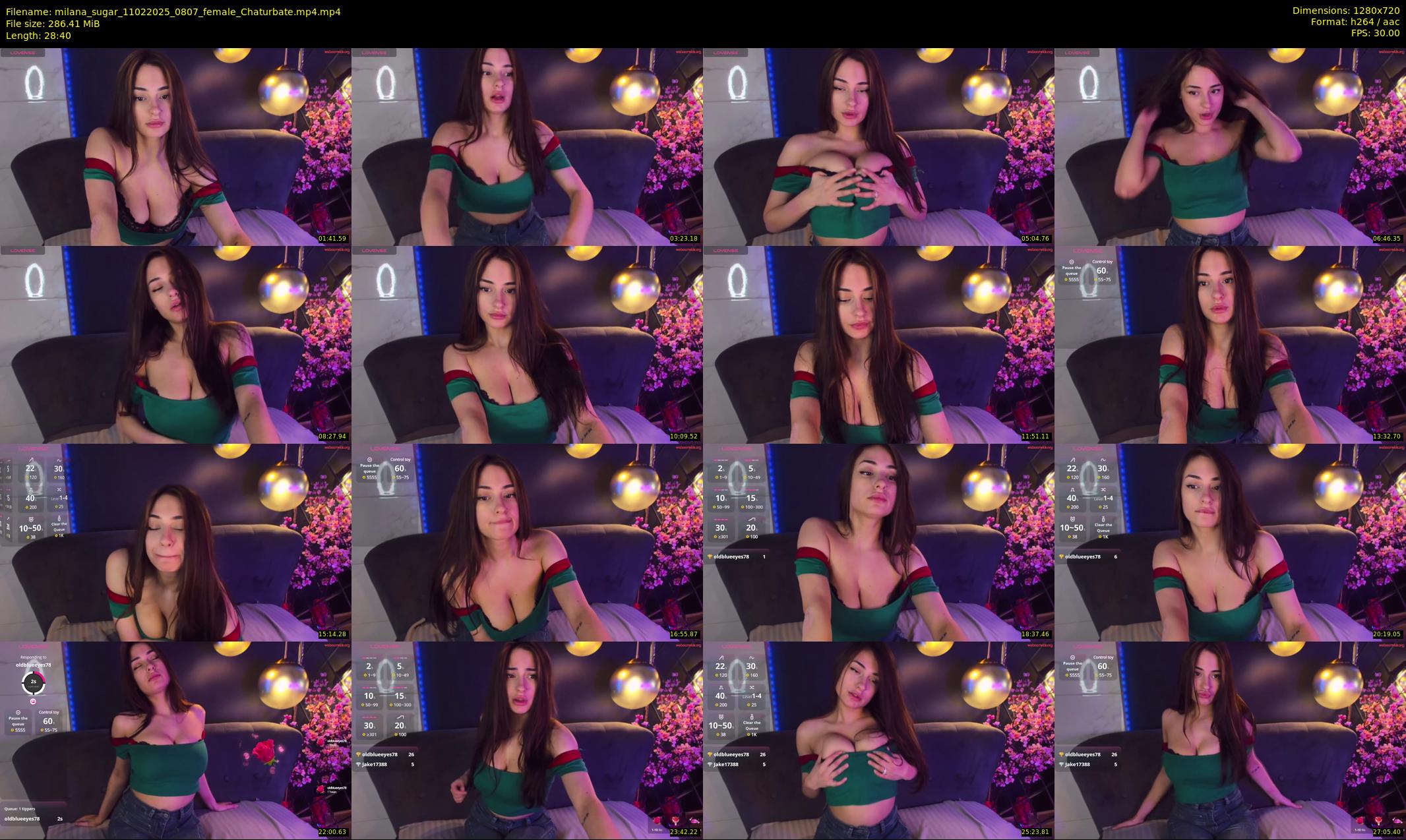 milana_sugar — 29 minute Chaturbate female cam show recording, 720p, Feb 11, 2025