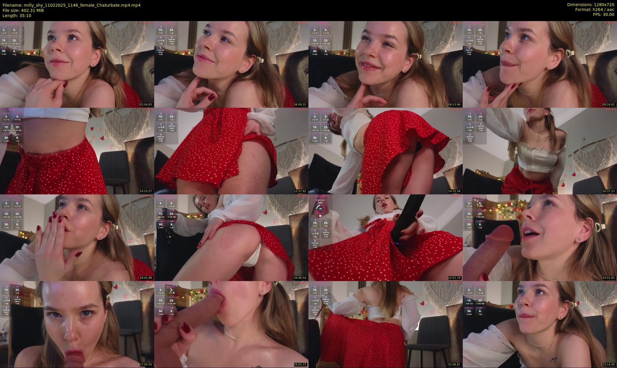 milly_shy — 36 minute Chaturbate female cam show recording, 720p, Feb 11, 2025
