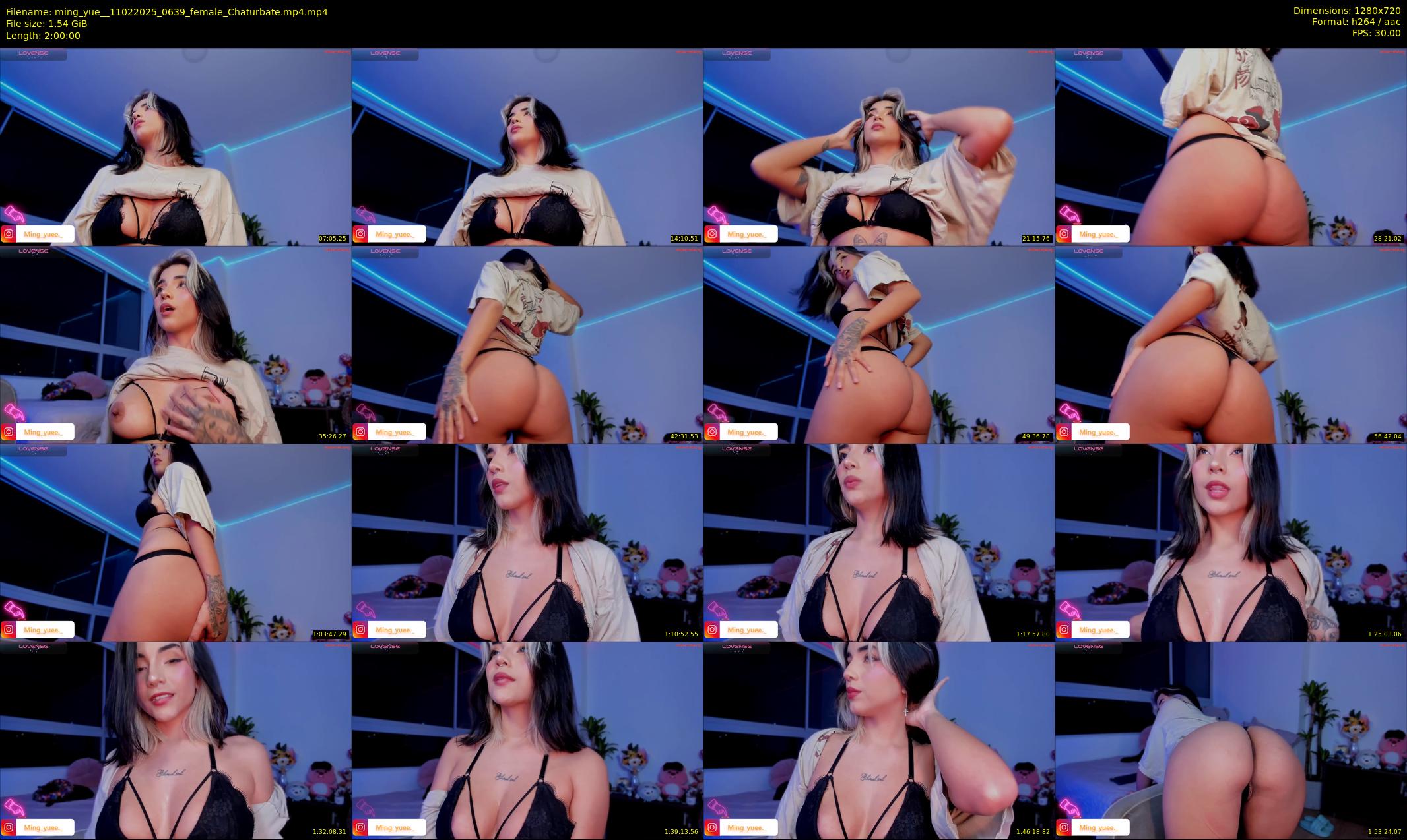 ming_yue_ — 120 minute Chaturbate female cam show recording, 720p, Feb 11, 2025