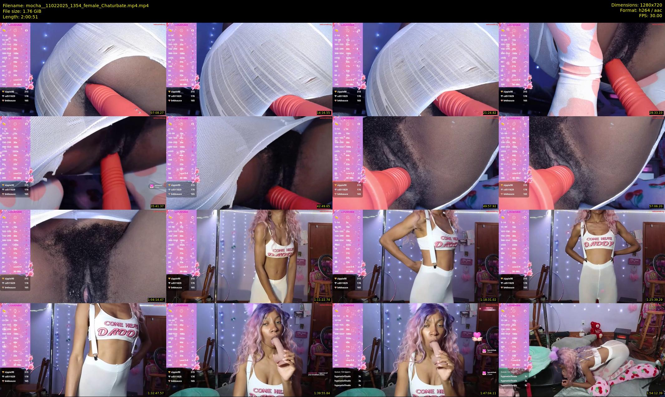 mocha_ — 121 minute Chaturbate female cam show recording, 720p, Feb 11, 2025