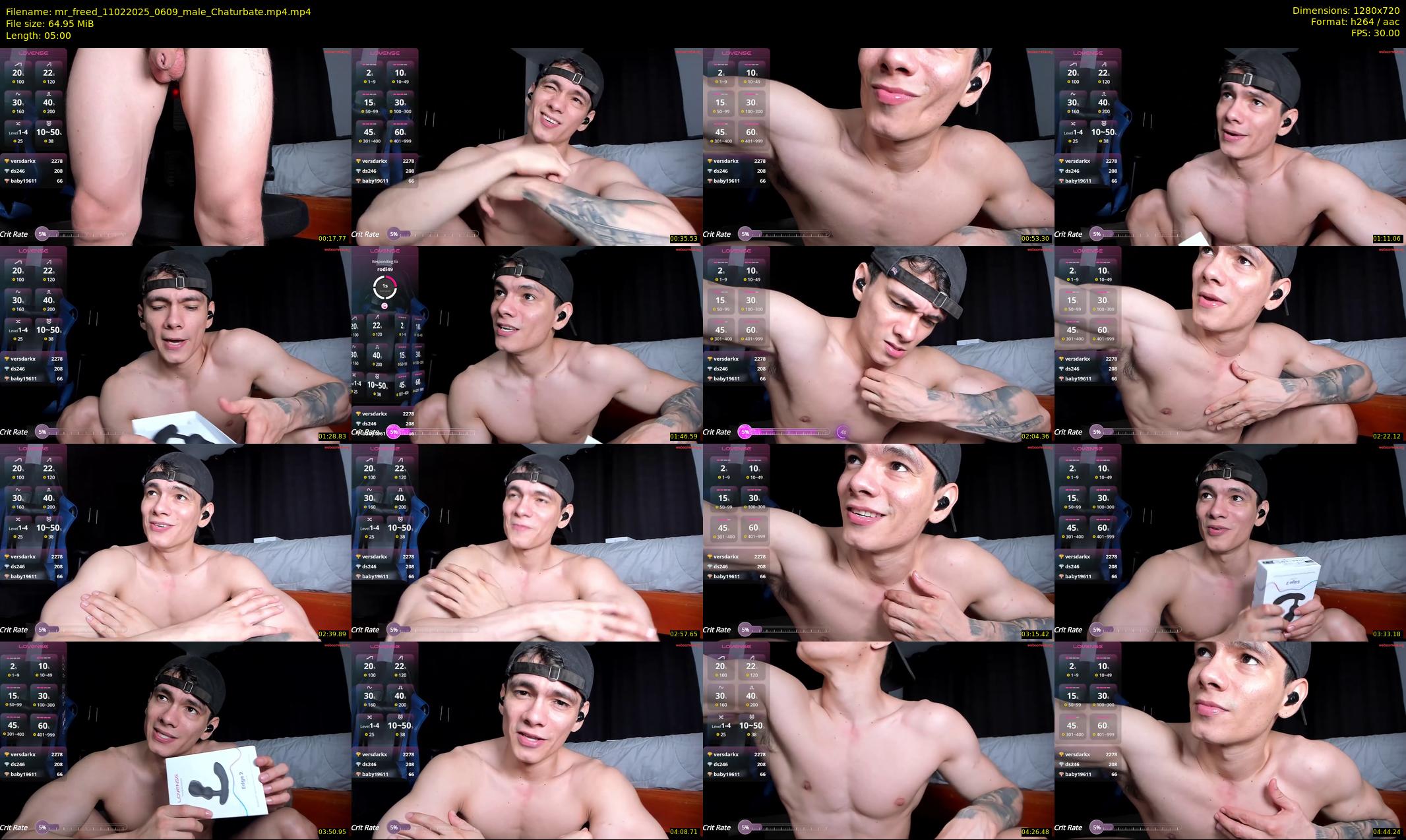mr_freed — 5 minute Chaturbate male cam show recording, 720p, Feb 11, 2025