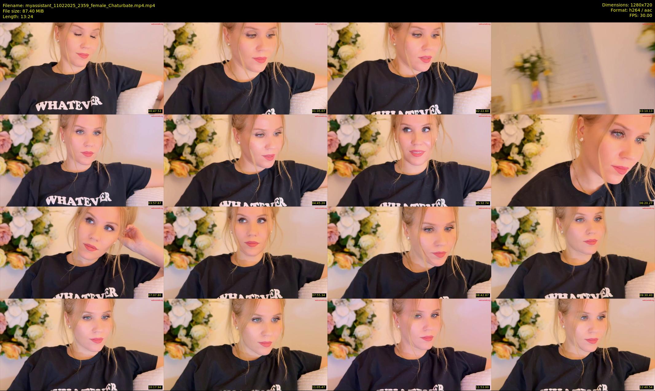 myassistant — 14 minute Chaturbate female cam show recording, 720p, Feb 11, 2025
