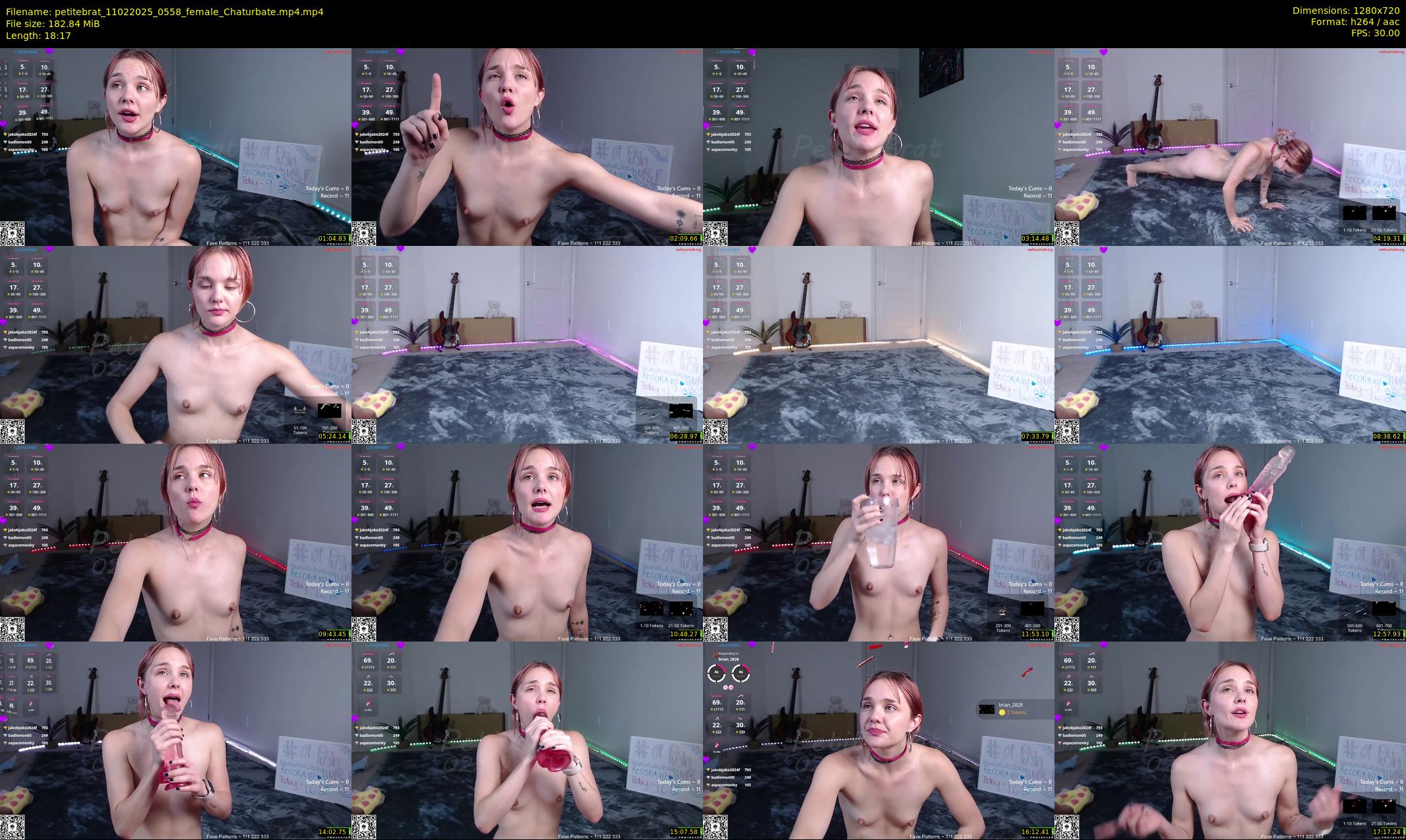 petitebrat — 19 minute Chaturbate female cam show recording, 720p, Feb 11, 2025