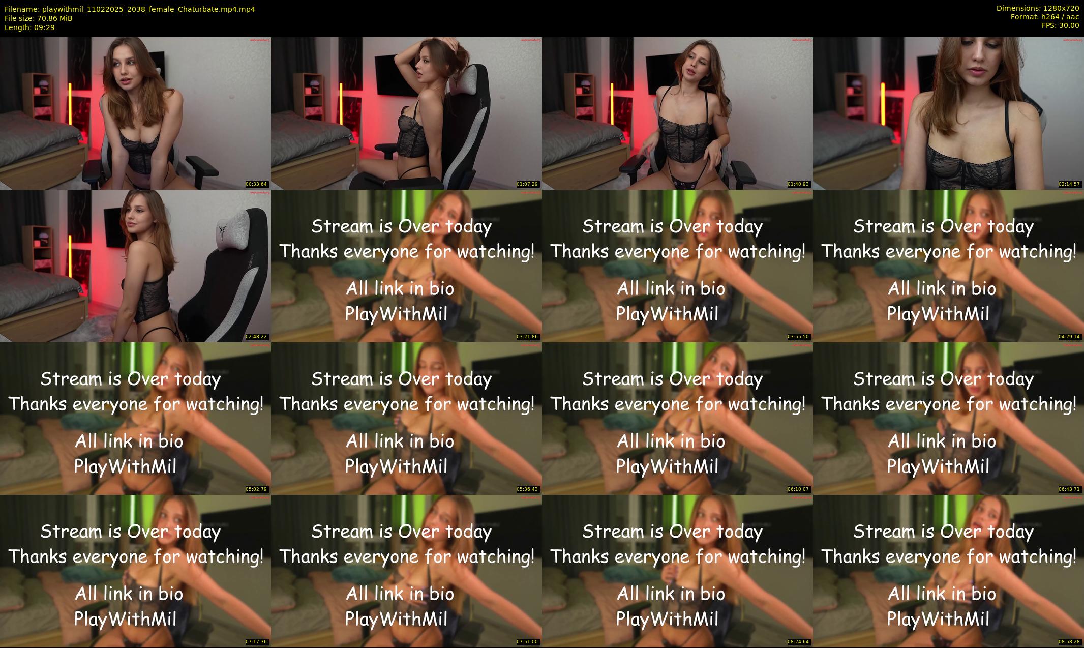 playwithmil — 10 minute Chaturbate couple cam show recording, 720p, Feb 11, 2025
