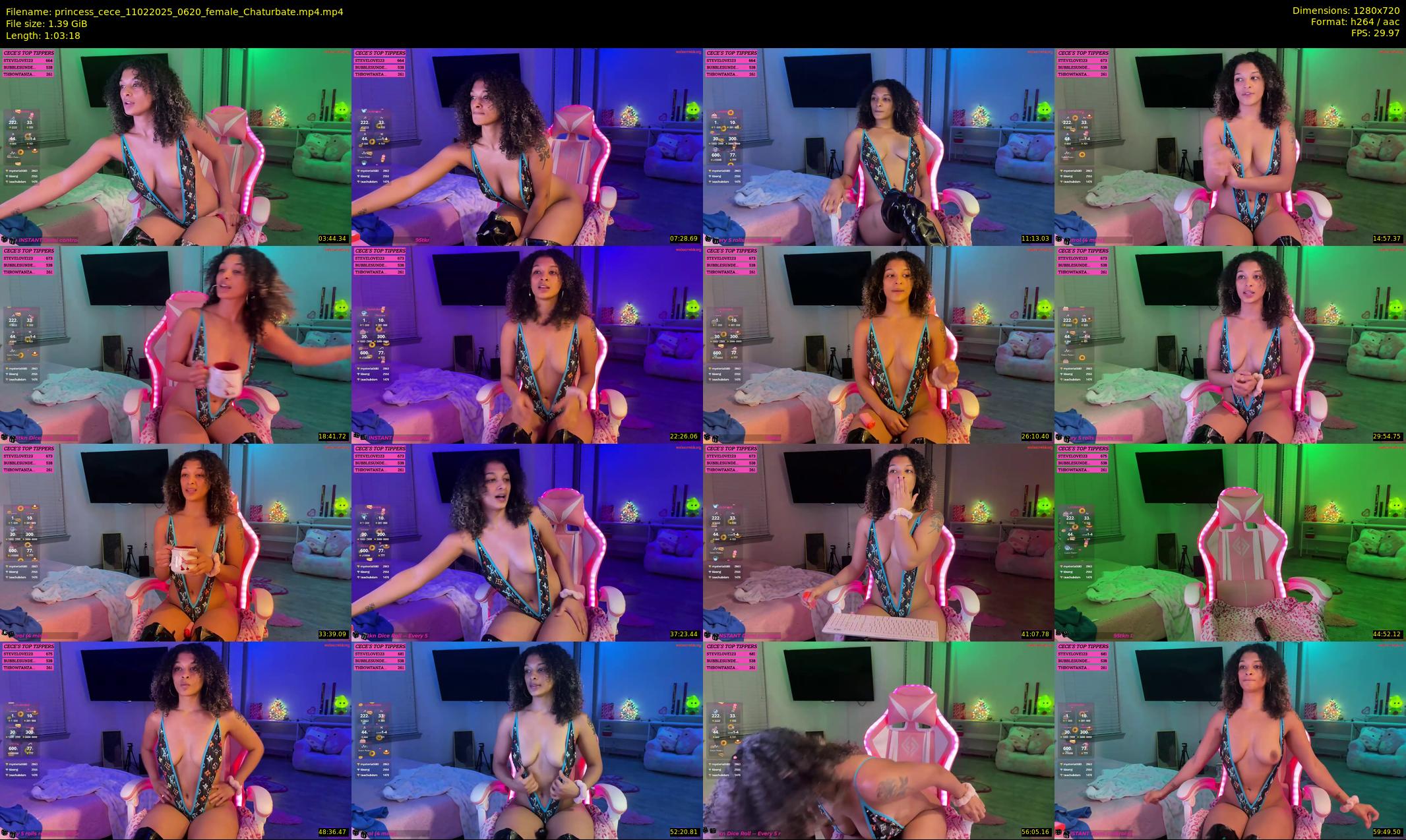 princess_cece — 64 minute Chaturbate female cam show recording, 720p, Feb 11, 2025