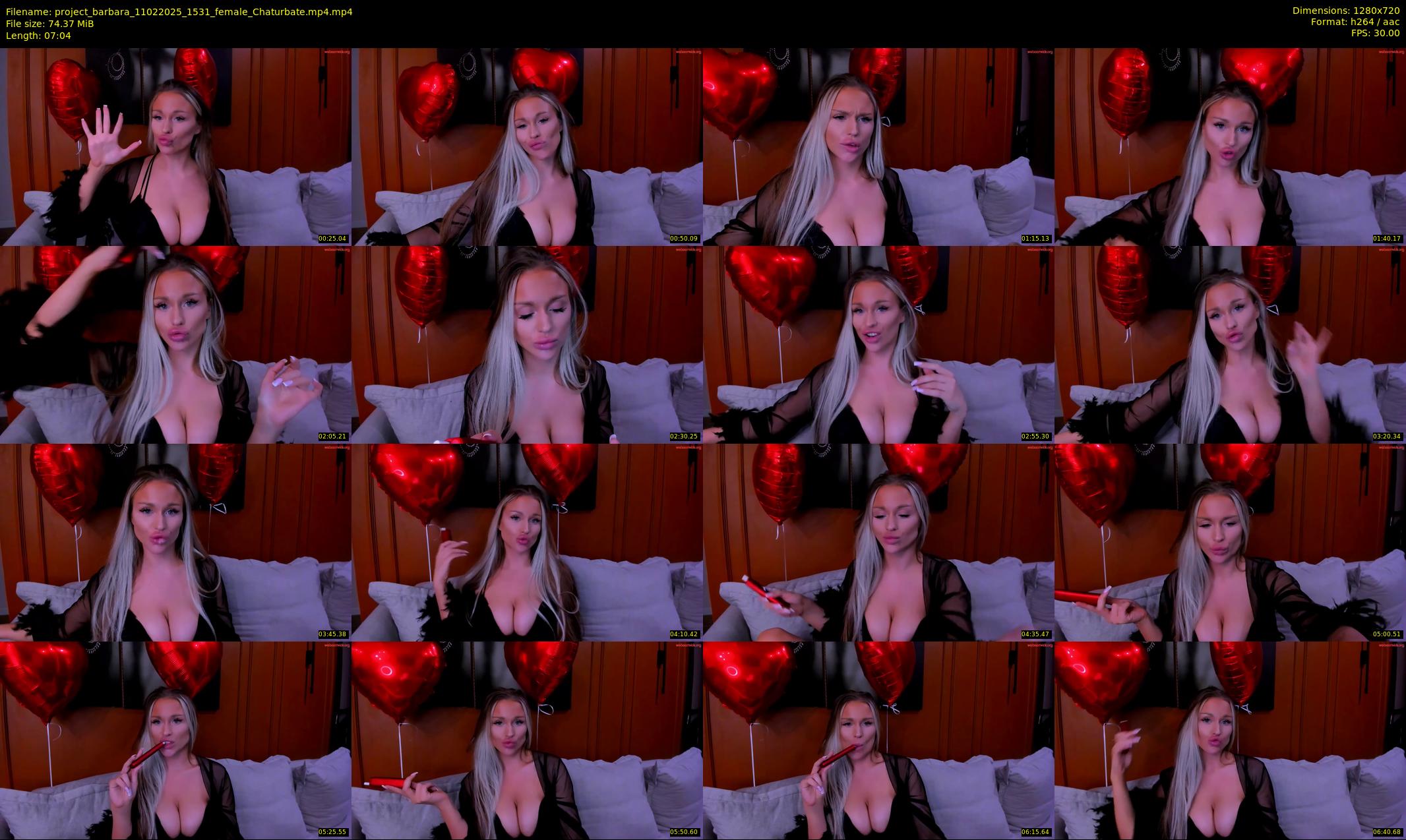 project_barbara — 8 minute Chaturbate female cam show recording, 720p, Feb 11, 2025
