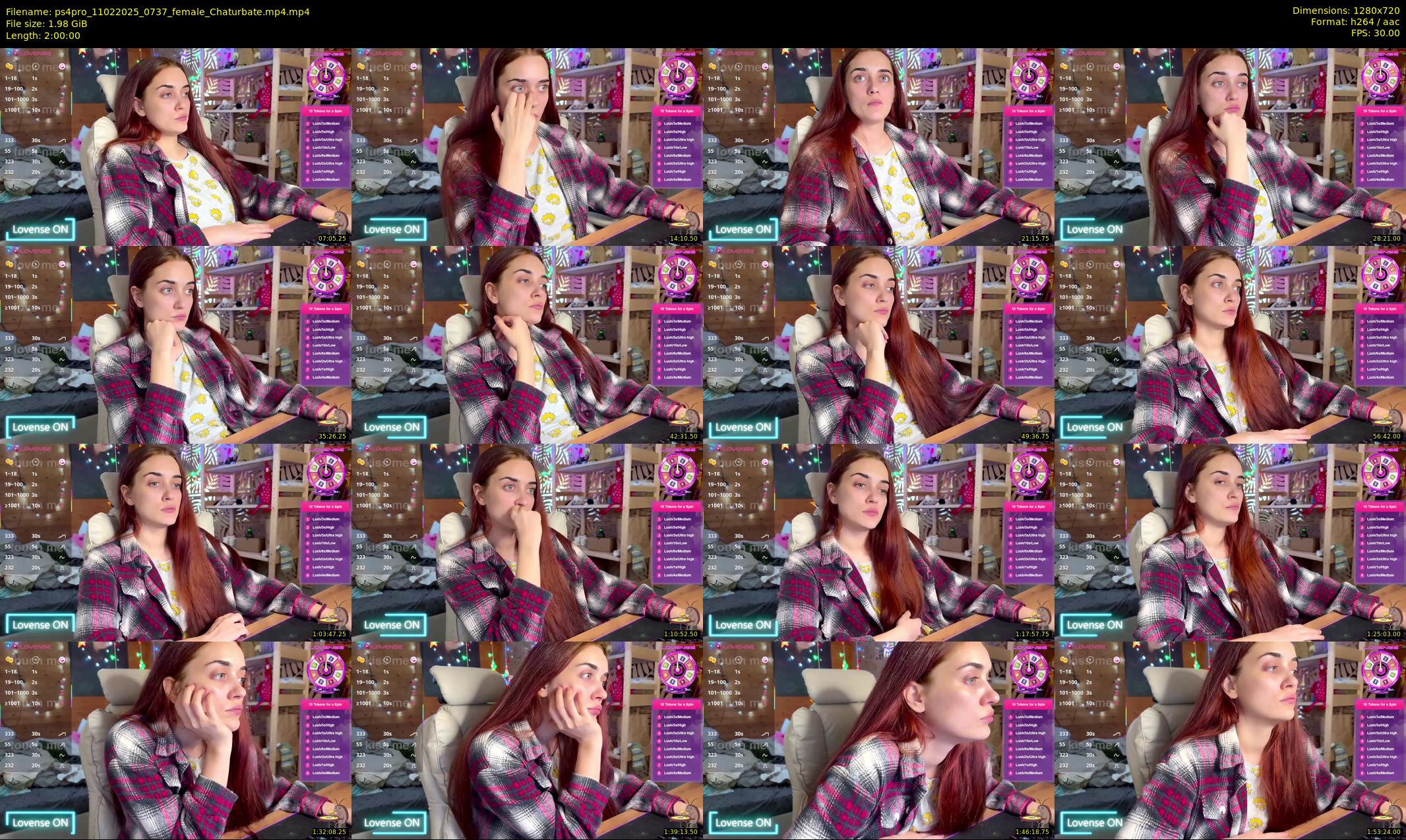 ps4pro — 120 minute Chaturbate female cam show recording, 720p, Feb 11, 2025