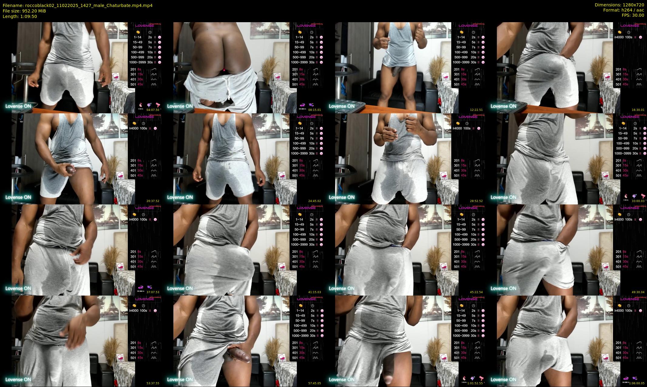 roccoblack02 — 70 minute Chaturbate male cam show recording, 720p, Feb 11, 2025