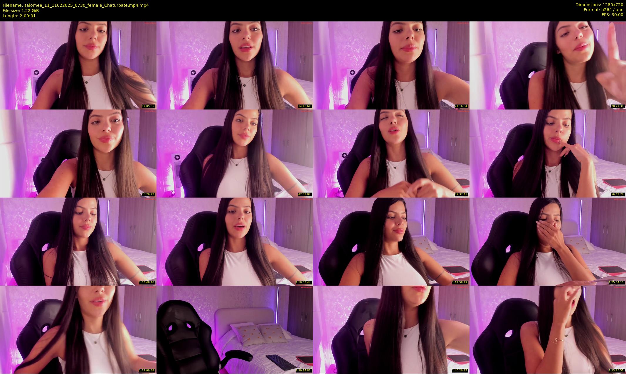 salomee_11 — 121 minute Chaturbate female cam show recording, 720p, Feb 11, 2025