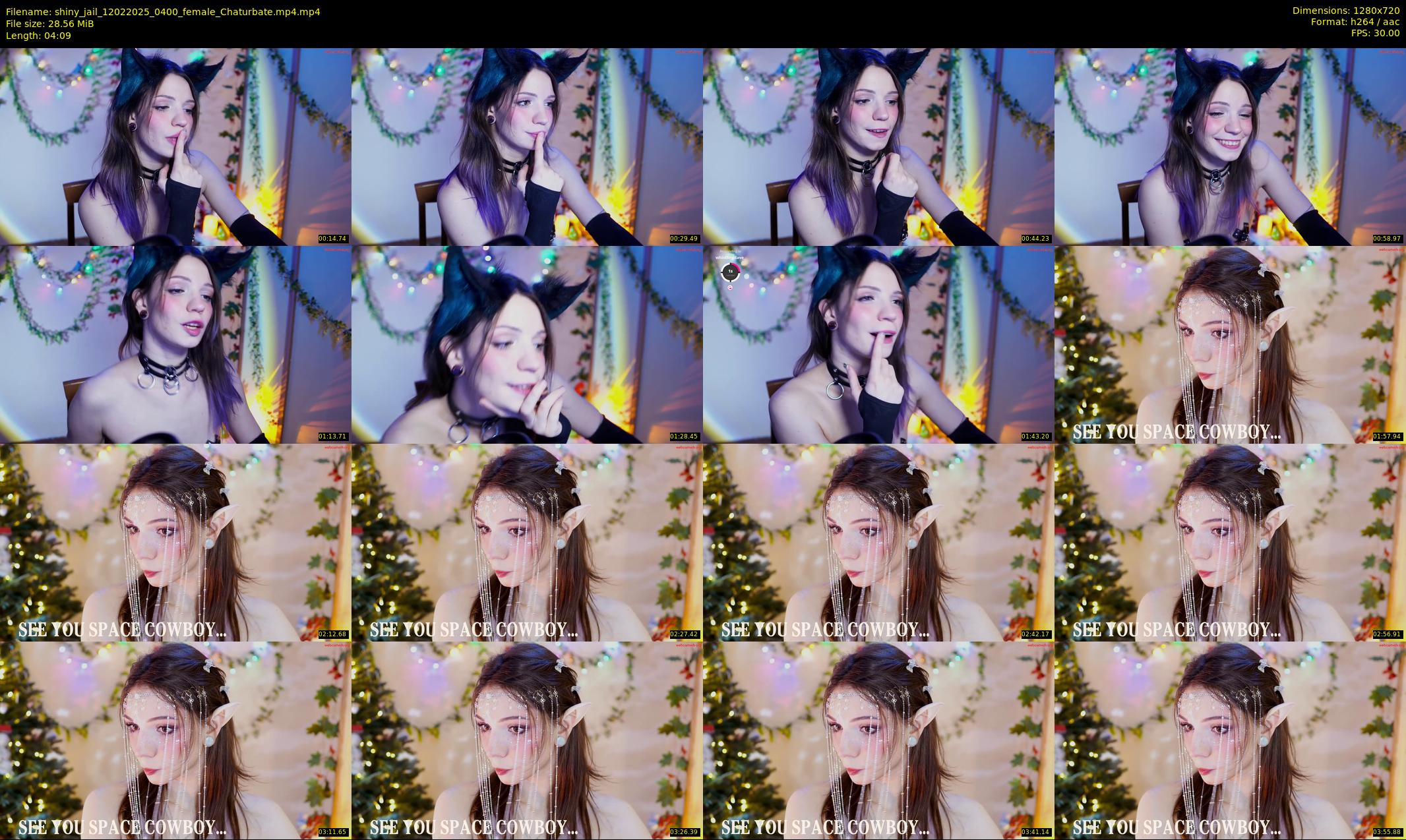 shiny_jail — 5 minute Chaturbate female cam show recording, 720p, Feb 12, 2025