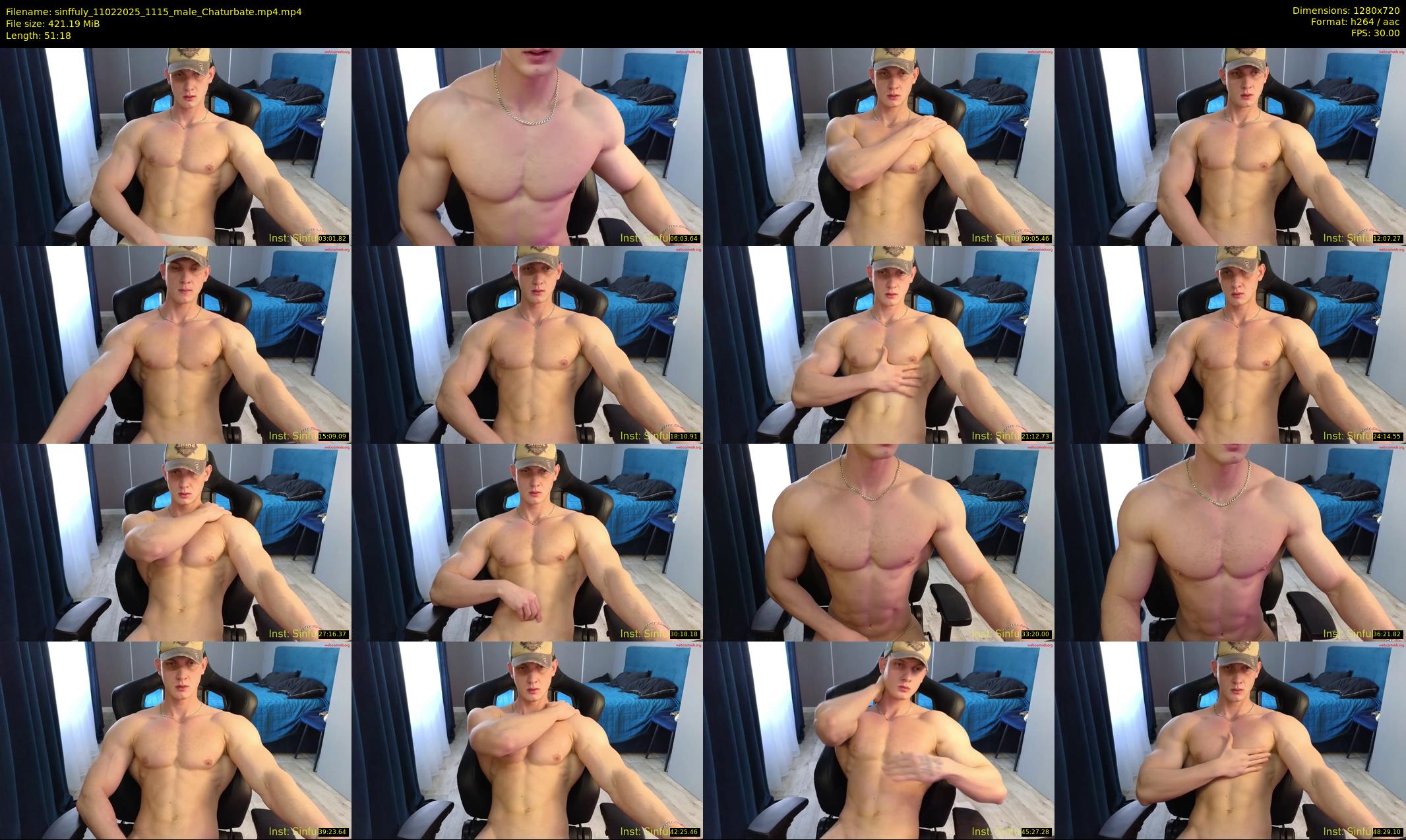 sinffuly — 52 minute Chaturbate male cam show recording, 720p, Feb 11, 2025
