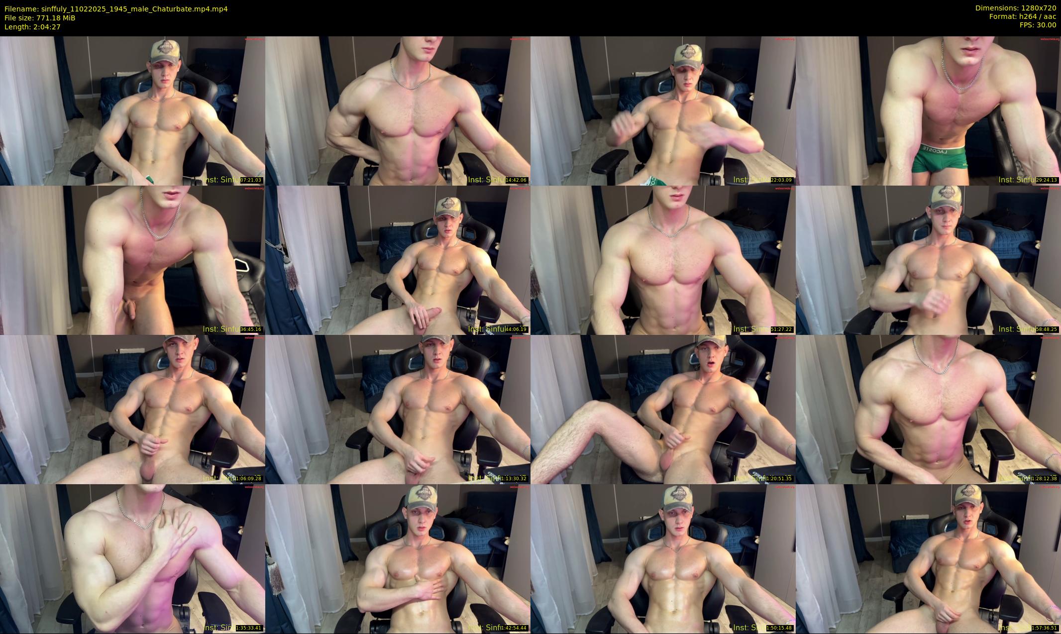 sinffuly — 125 minute Chaturbate male cam show recording, 720p, Feb 11, 2025