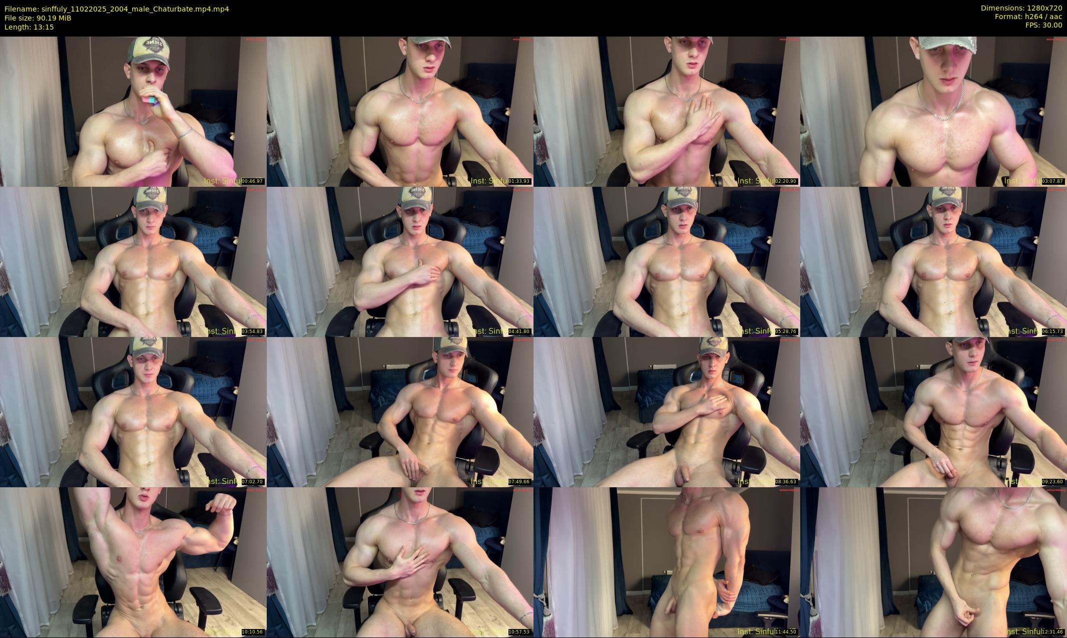 sinffuly — 14 minute Chaturbate male cam show recording, 720p, Feb 11, 2025