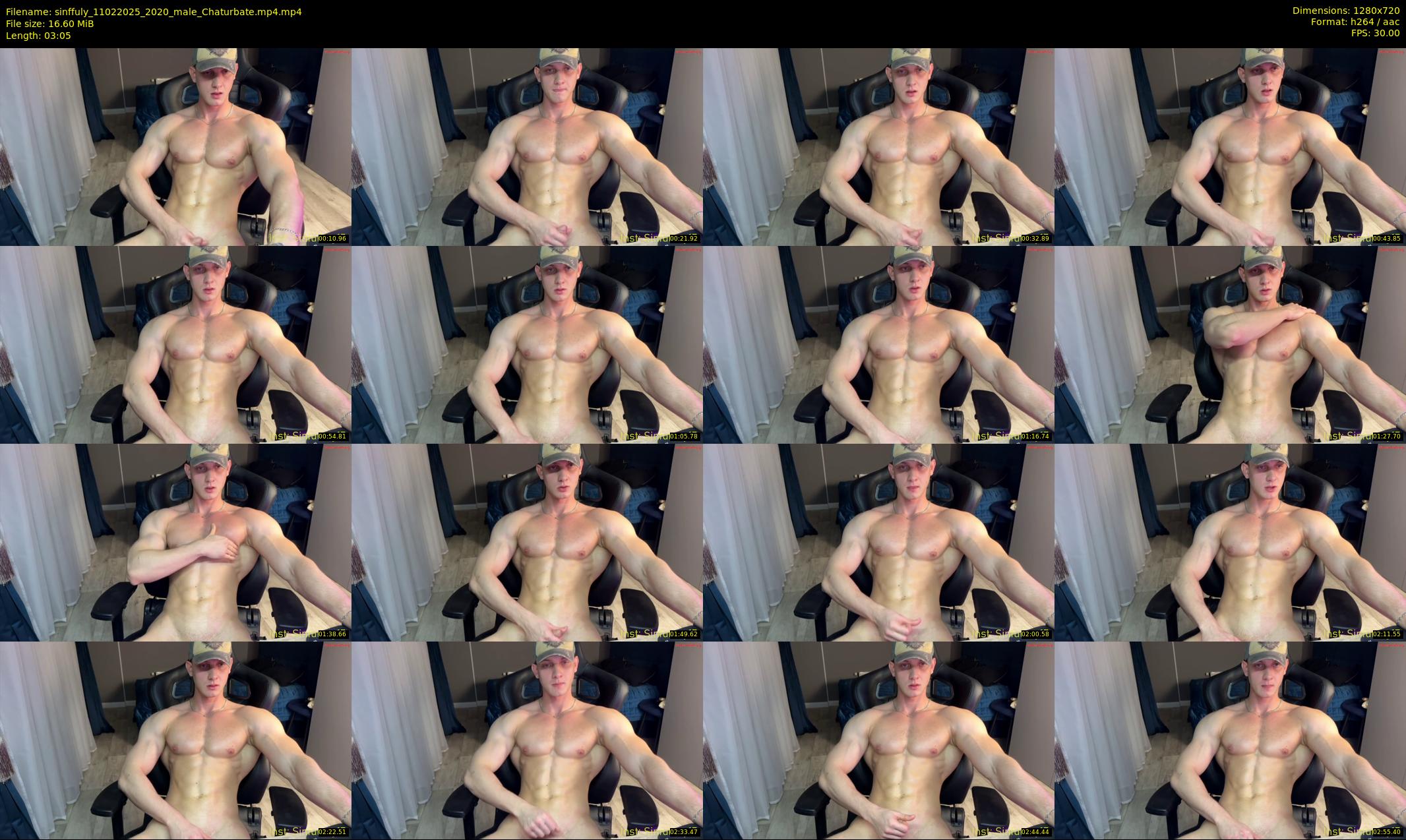 sinffuly — 4 minute Chaturbate male cam show recording, 720p, Feb 11, 2025