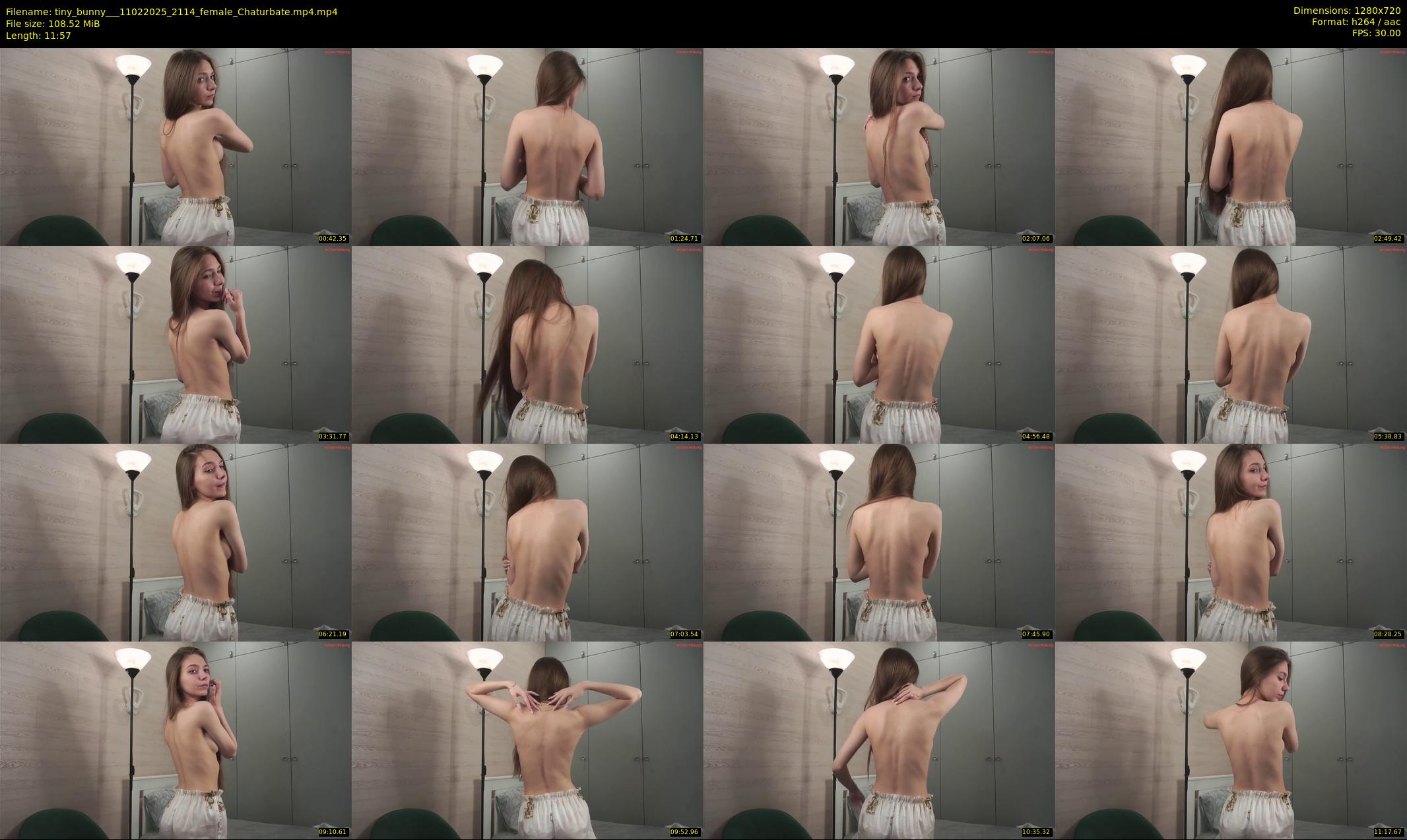 tiny_bunny__ — 12 minute Chaturbate female cam show recording, 720p, Feb 11, 2025