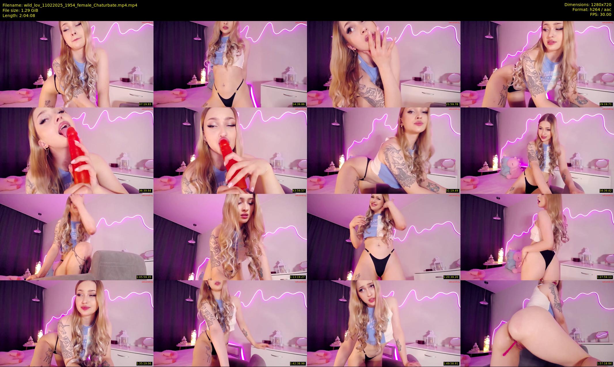 wild_lov — 125 minute Chaturbate female cam show recording, 720p, Feb 11, 2025