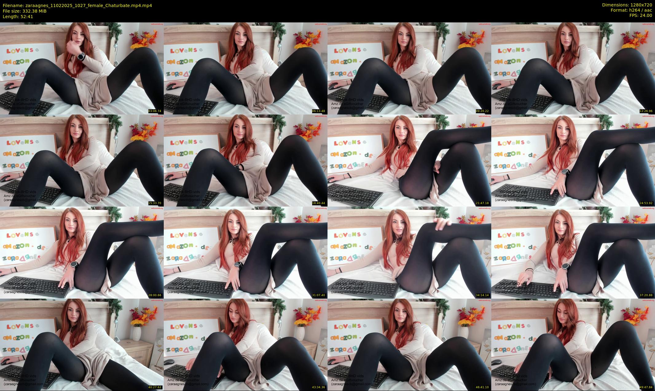 zaraagnes — 53 minute Chaturbate female cam show recording, 720p, Feb 11, 2025