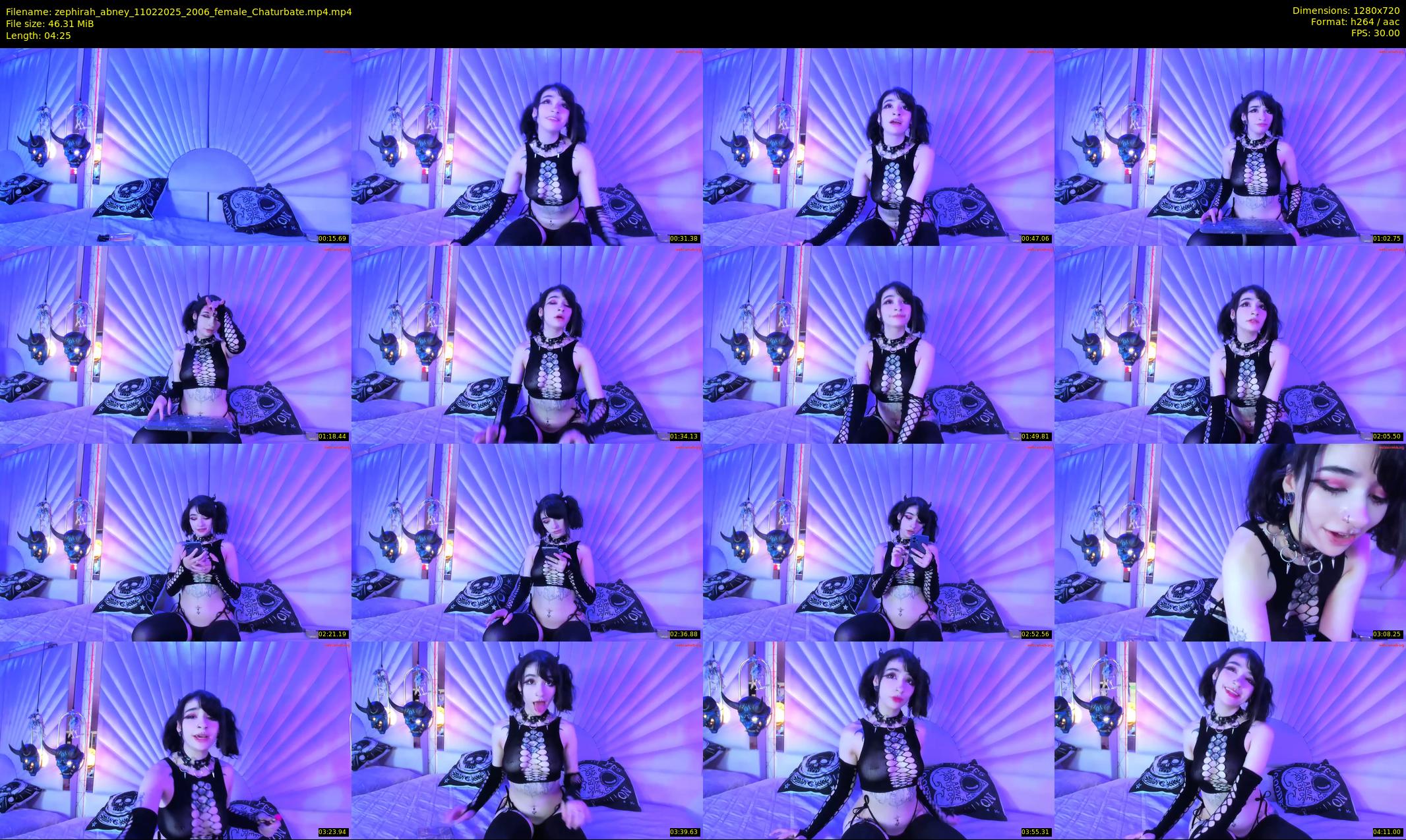 zephirah_abney — 5 minute Chaturbate female cam show recording, 720p, Feb 11, 2025