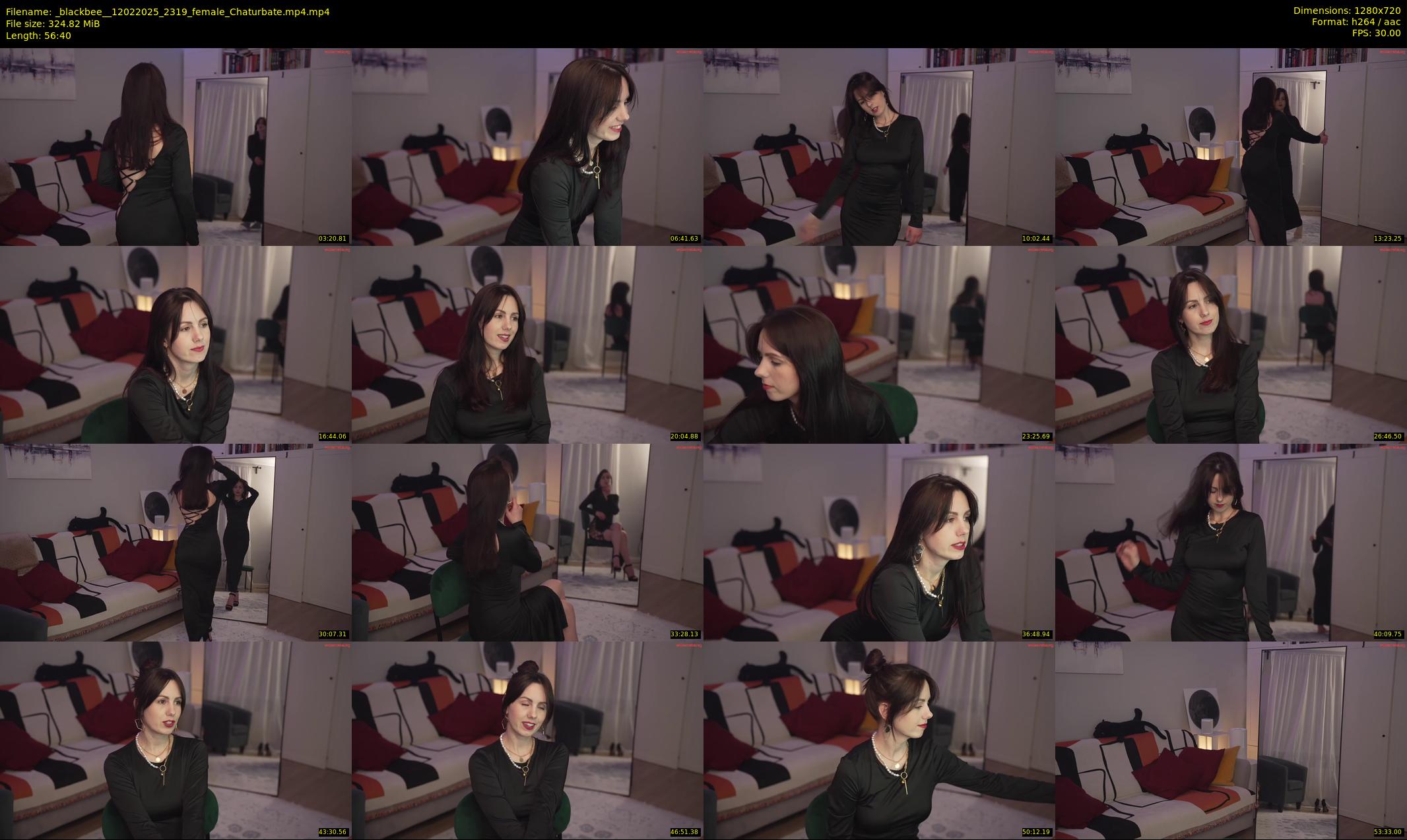 _blackbee_ — 57 minute Chaturbate female cam show recording, 720p, Feb 12, 2025