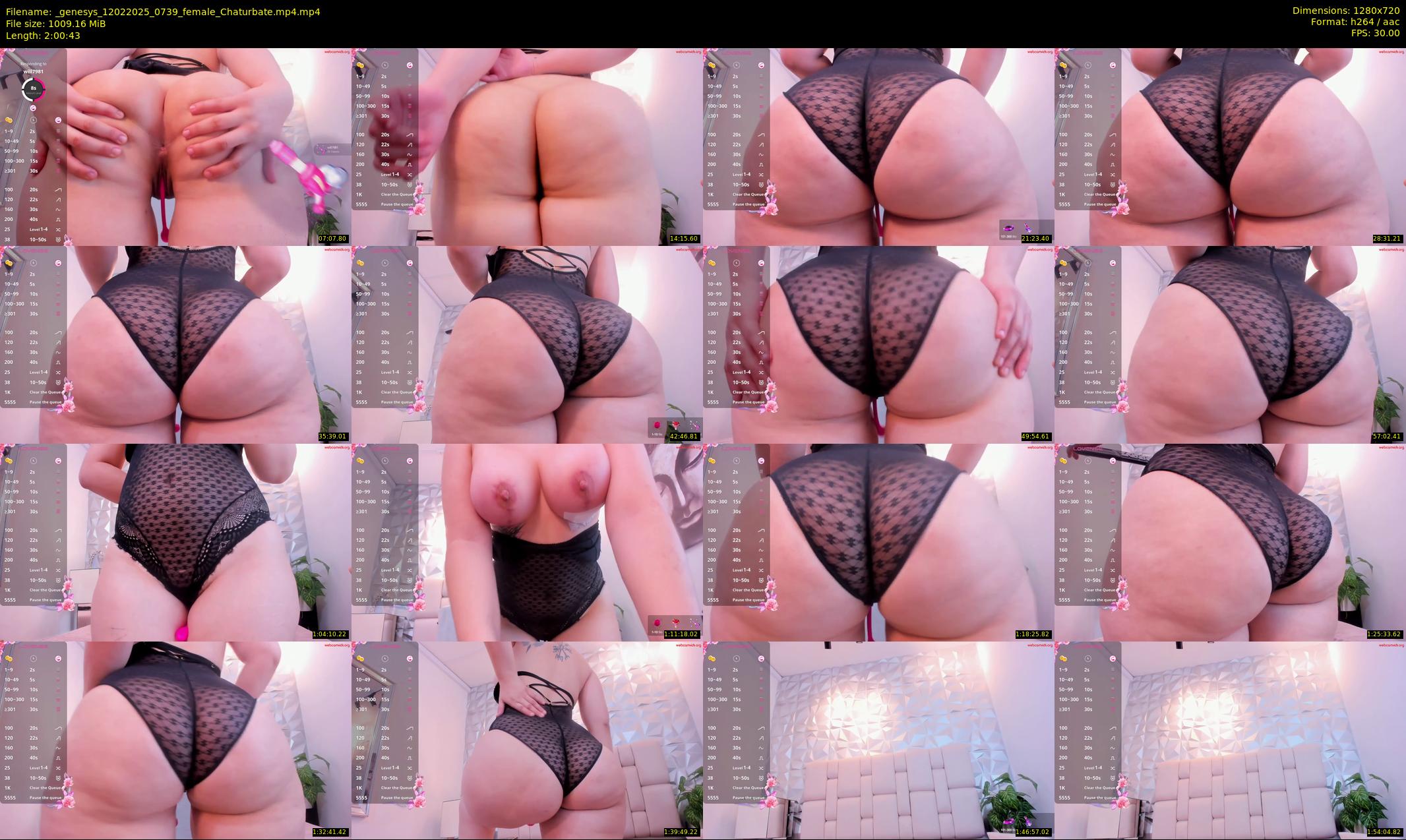 _genesys — 121 minute Chaturbate female cam show recording, 720p, Feb 12, 2025