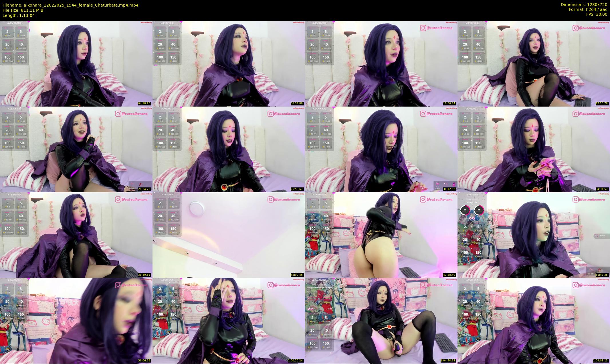 aikonara — 74 minute Chaturbate female cam show recording, 720p, Feb 12, 2025