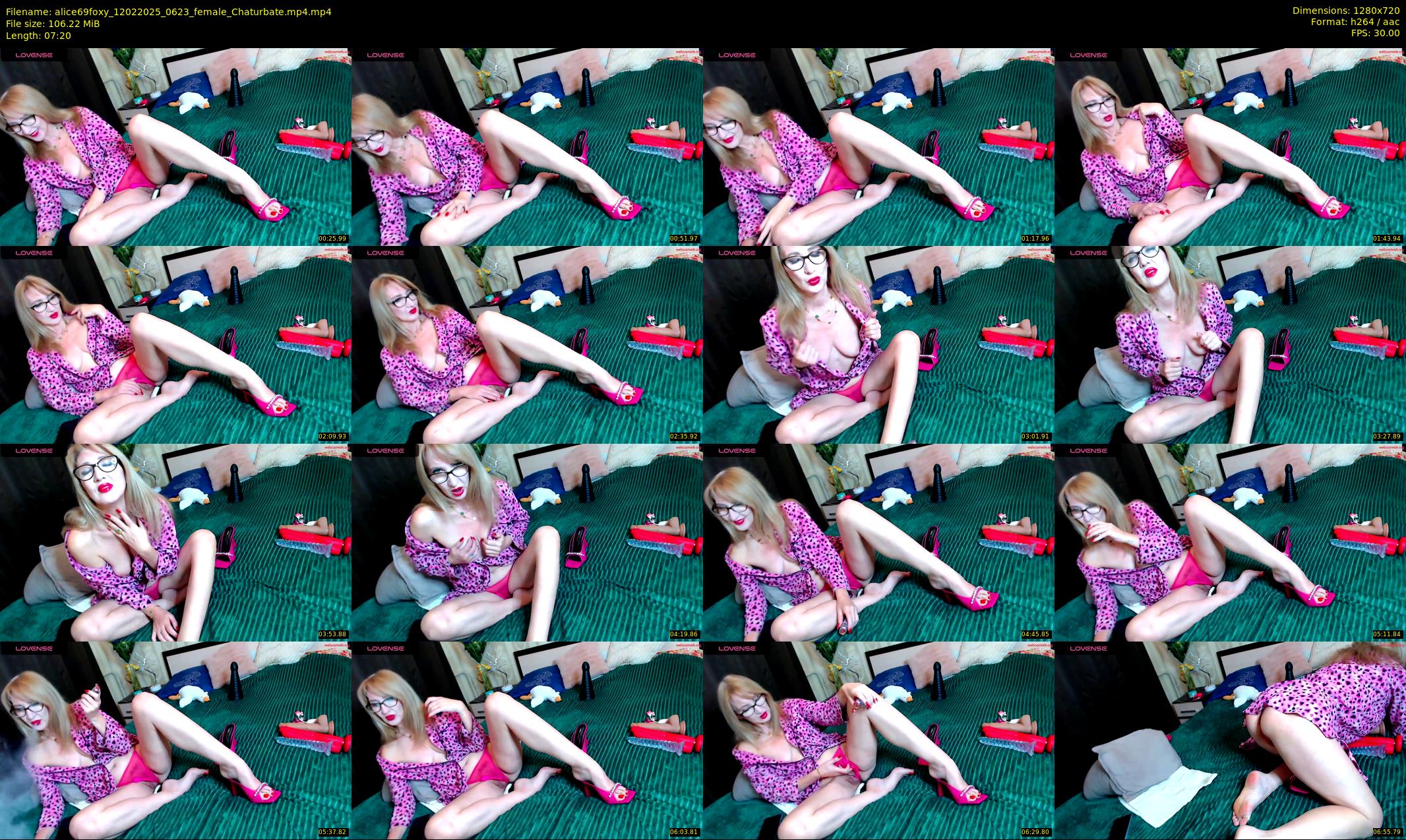 alice69foxy — 8 minute Chaturbate female cam show recording, 720p, Feb 12, 2025