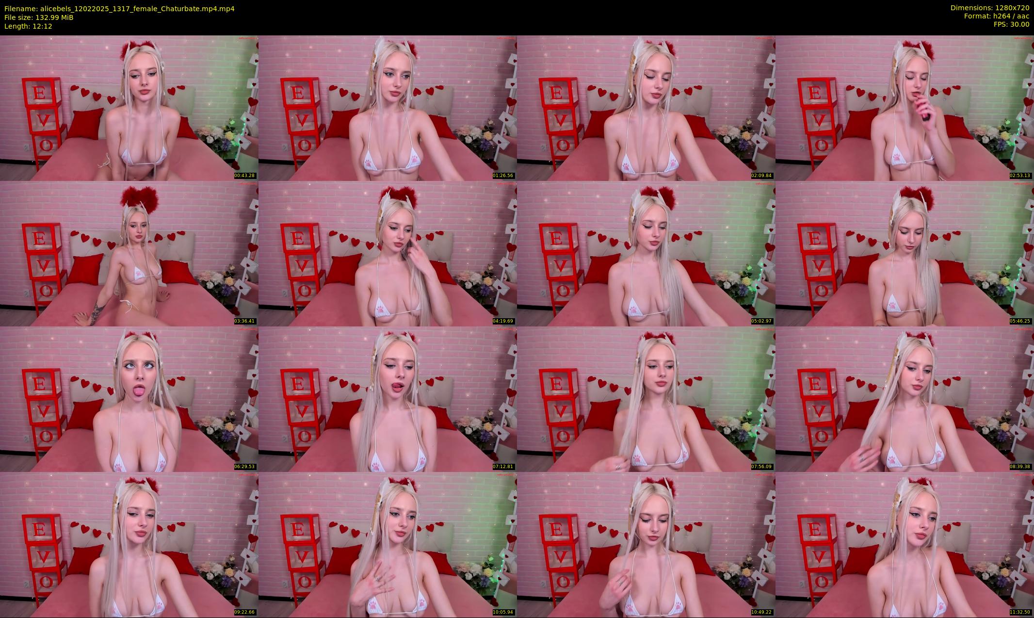 alicebels — 13 minute Chaturbate female cam show recording, 720p, Feb 12, 2025
