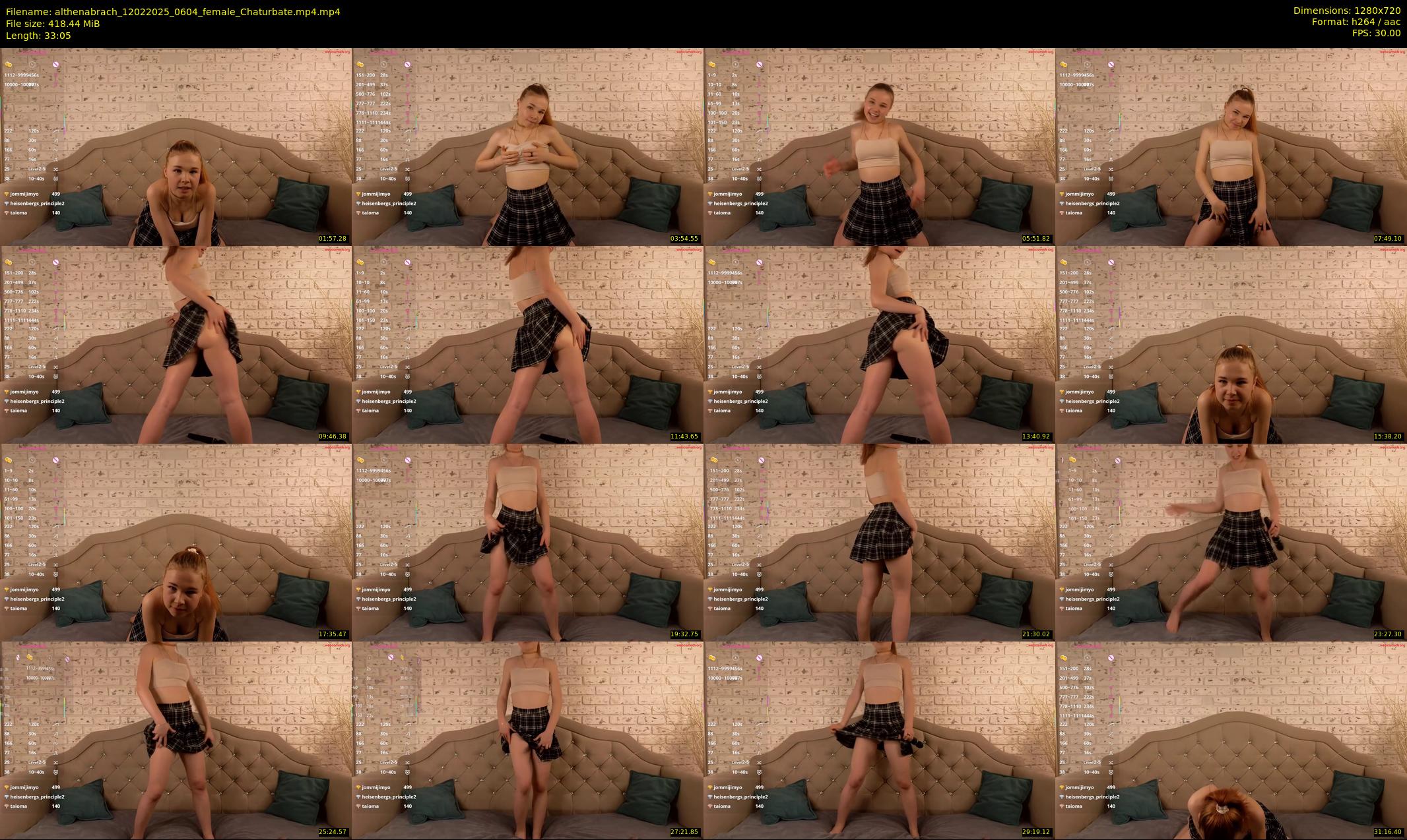 althenabrach — 34 minute Chaturbate female cam show recording, 720p, Feb 12, 2025