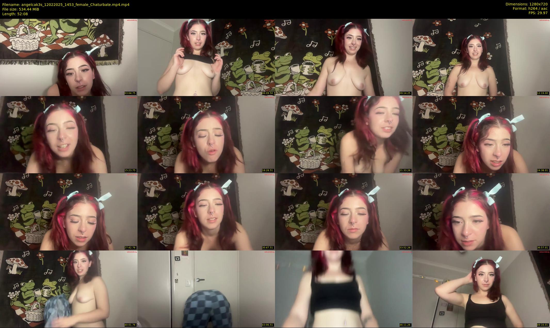 angelcak3s — 53 minute Chaturbate female cam show recording, 720p, Feb 12, 2025