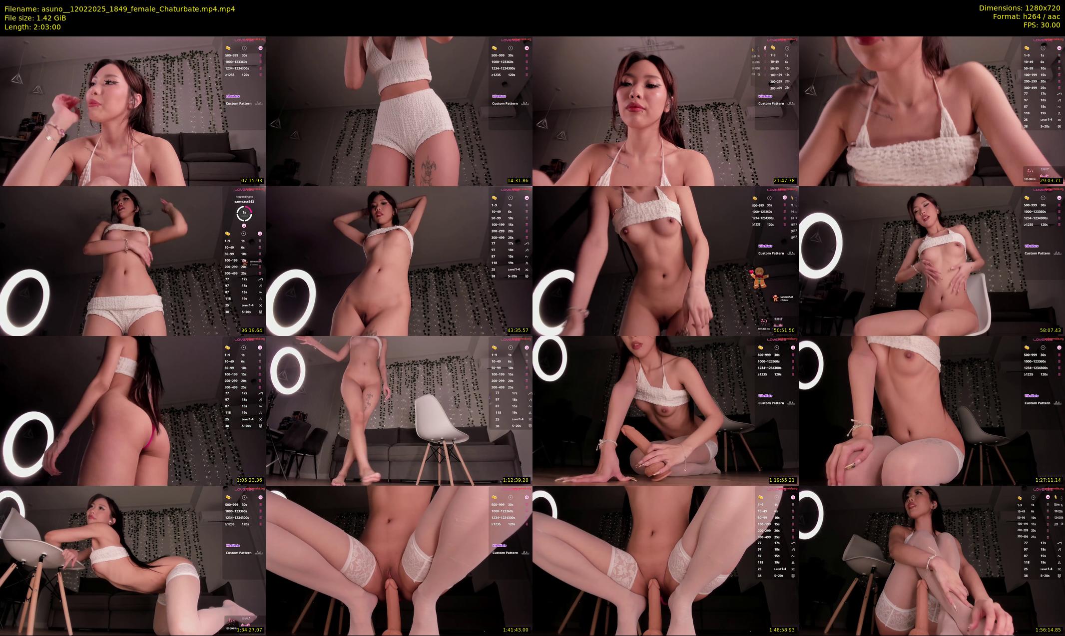 asuno_ — 123 minute Chaturbate female cam show recording, 720p, Feb 12, 2025