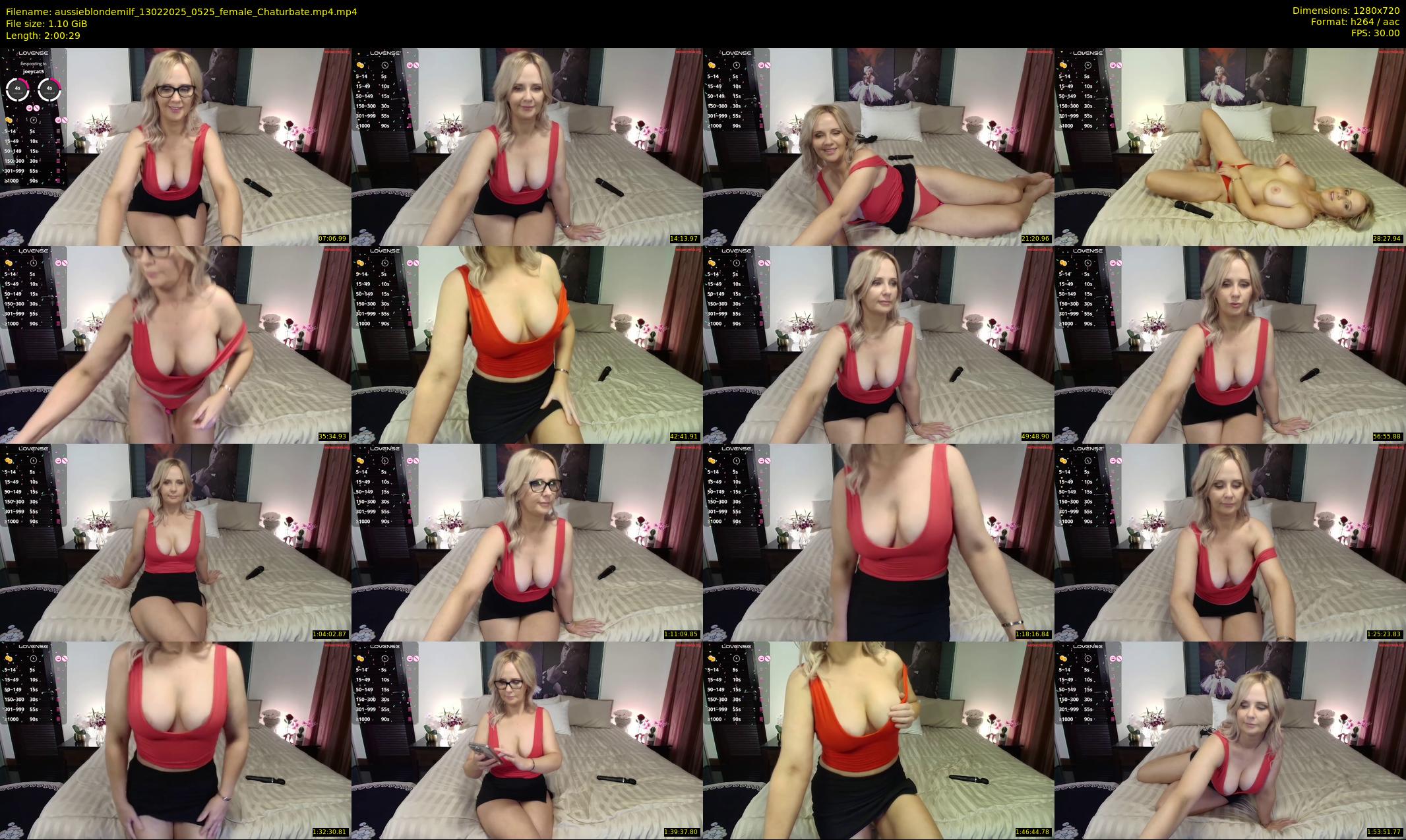 aussieblondemilf — 121 minute Chaturbate female cam show recording, 720p, Feb 13, 2025
