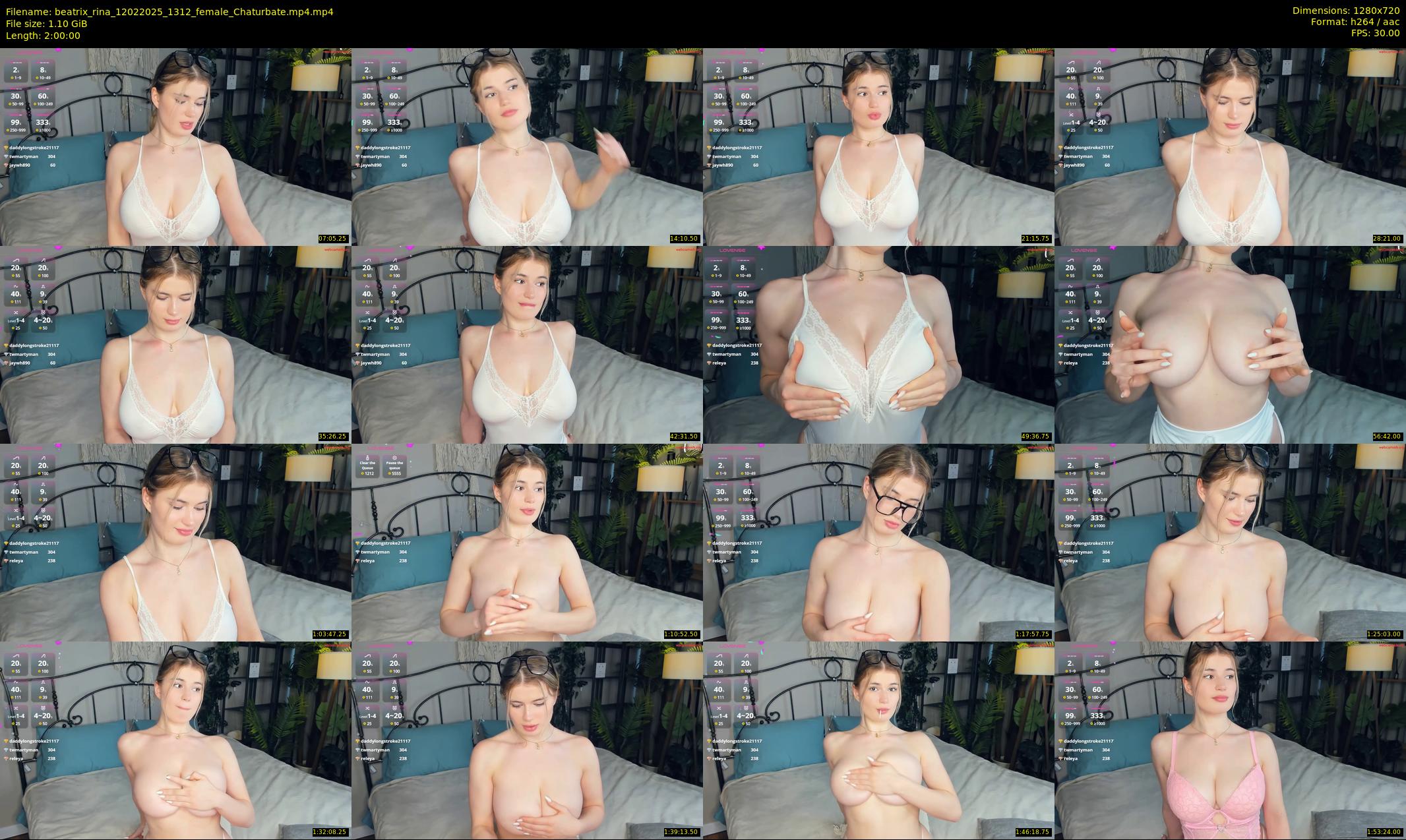 beatrix_rina — 120 minute Chaturbate female cam show recording, 720p, Feb 12, 2025
