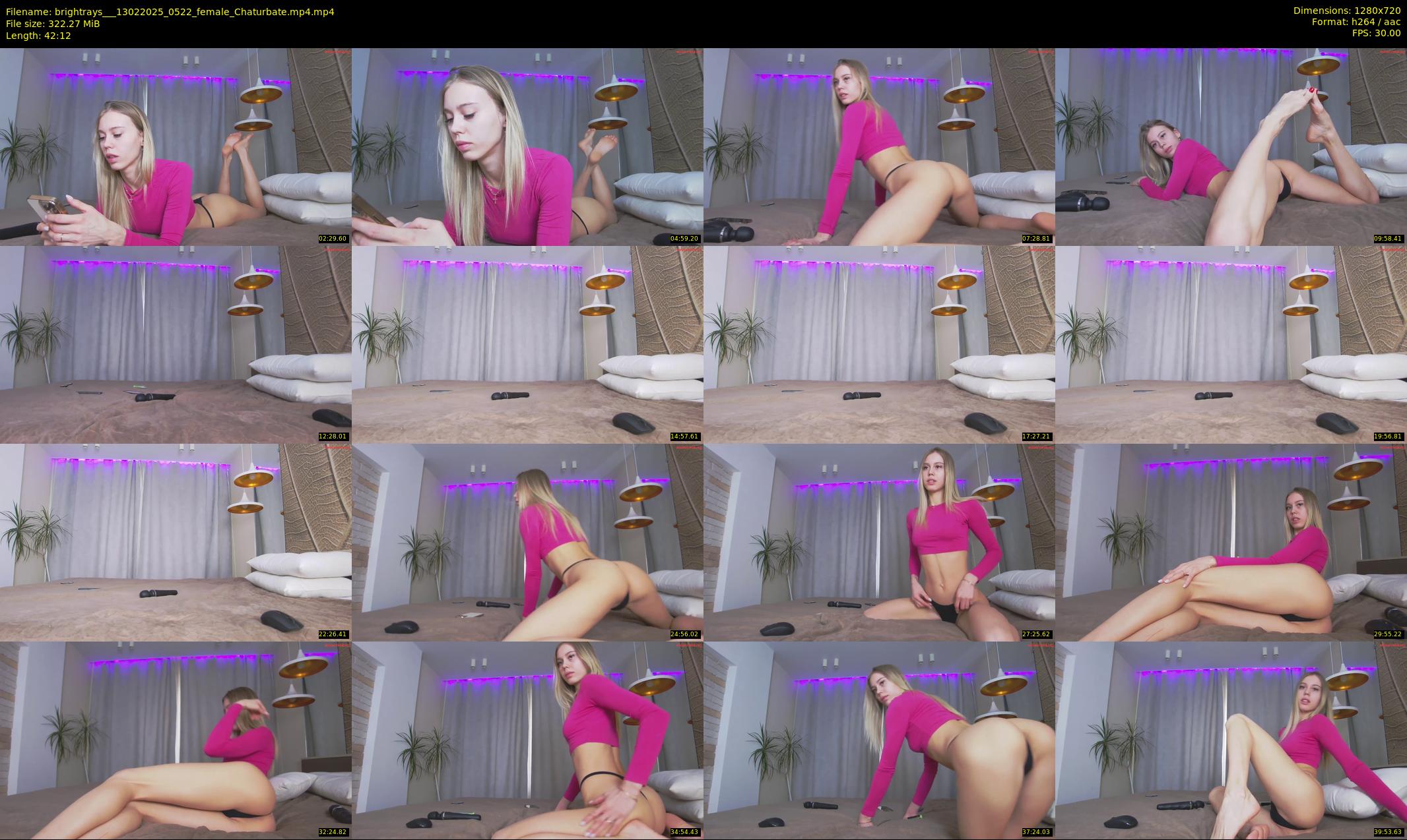 brightrays__ — 43 minute Chaturbate female cam show recording, 720p, Feb 13, 2025