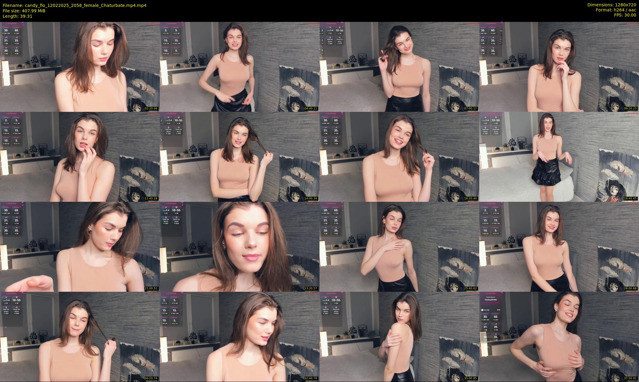 candy_flo — 40 minute Chaturbate female cam show recording, 720p, Feb 12, 2025