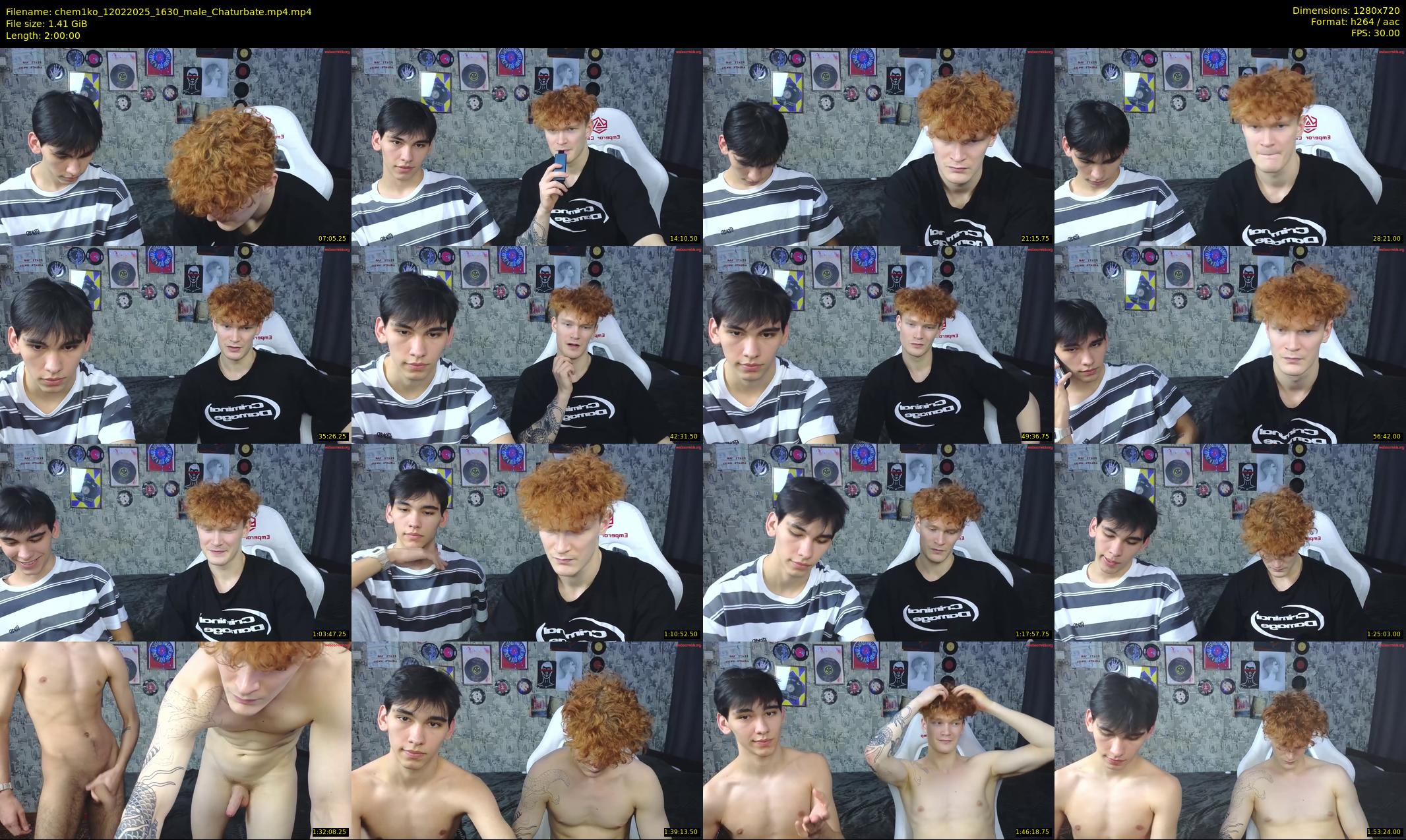 chem1ko — 120 minute Chaturbate male cam show recording, 720p, Feb 12, 2025