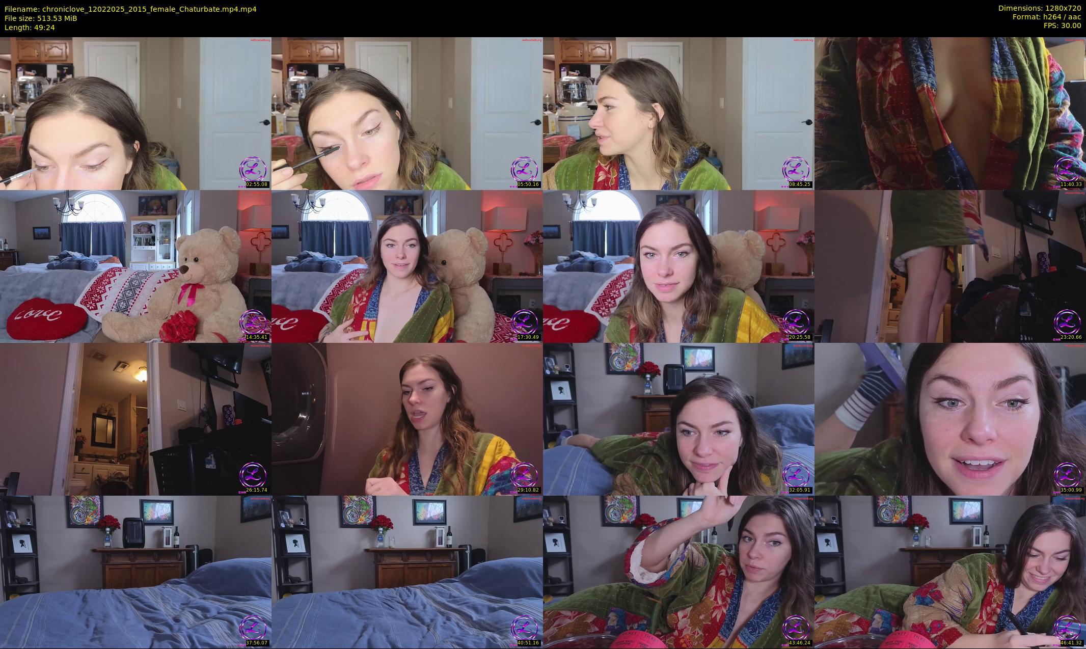 chroniclove — 50 minute Chaturbate female cam show recording, 720p, Feb 12, 2025