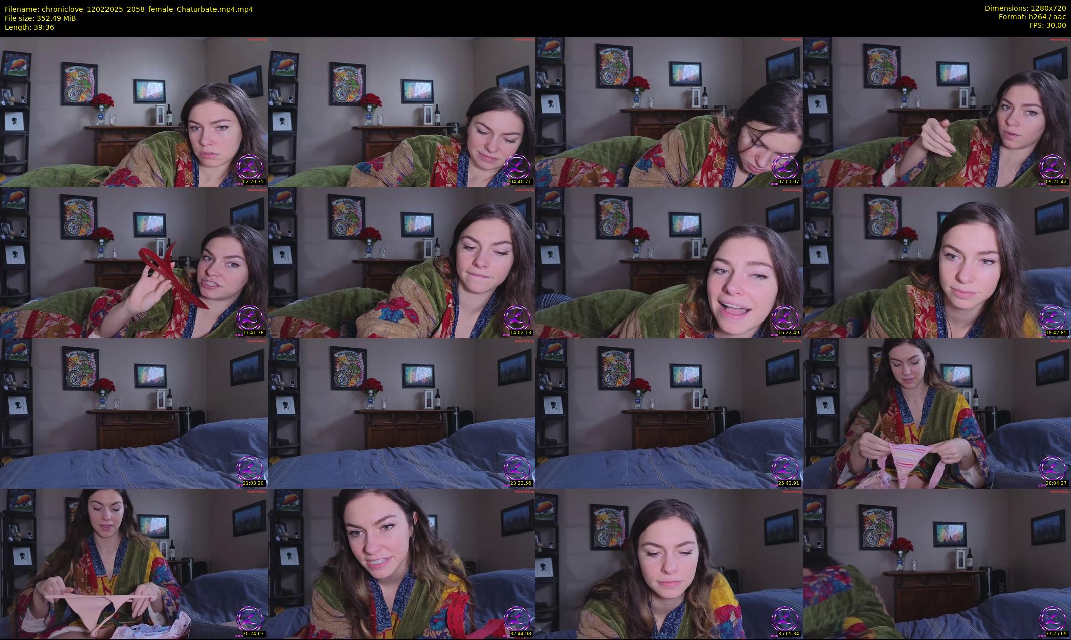 chroniclove — 40 minute Chaturbate female cam show recording, 720p, Feb 12, 2025