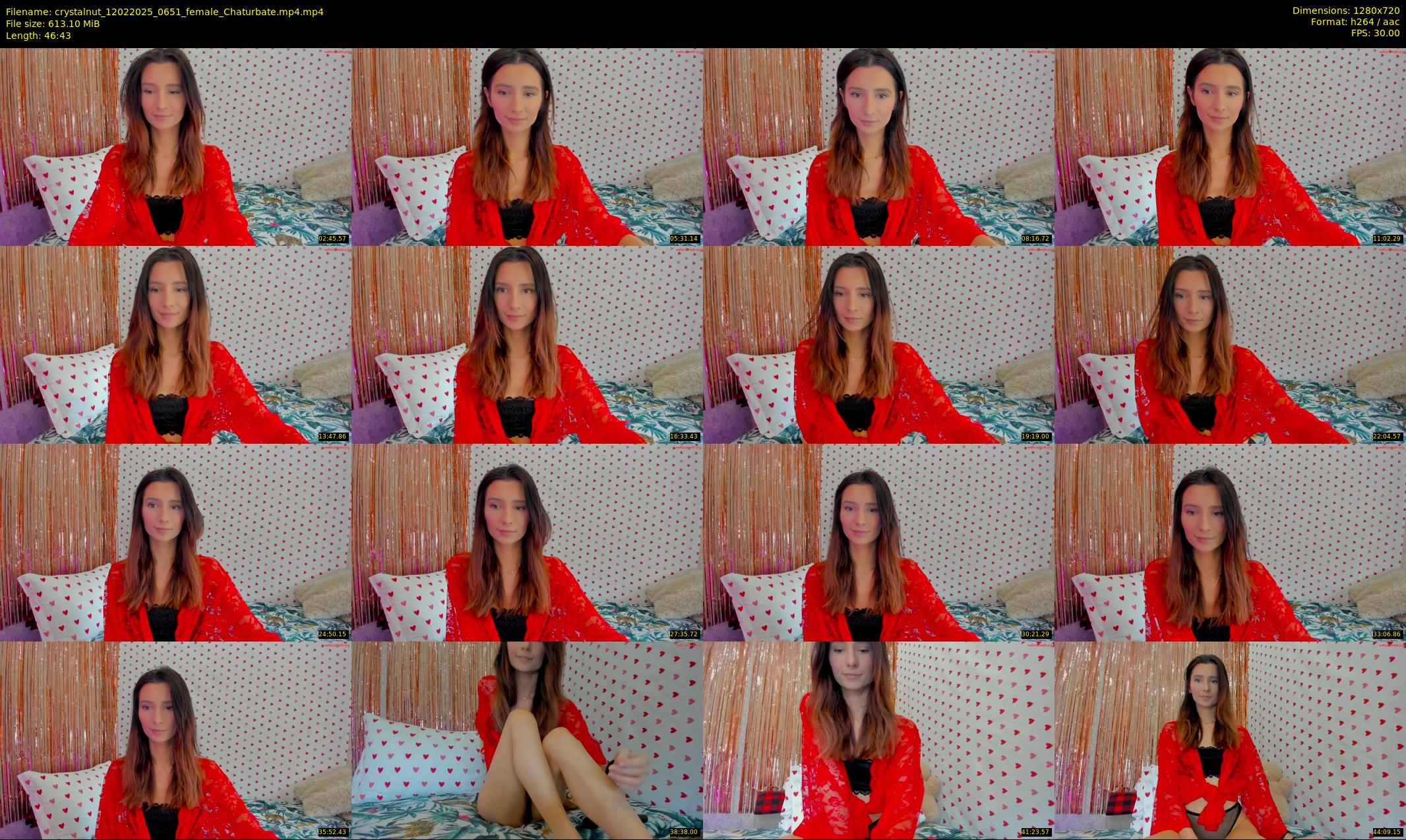 crystalnut — 47 minute Chaturbate female cam show recording, 720p, Feb 12, 2025