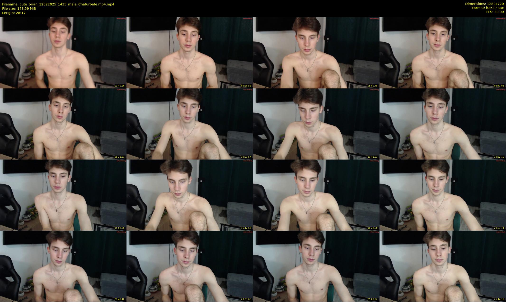 cute_brian — 29 minute Chaturbate male cam show recording, 720p, Feb 12, 2025