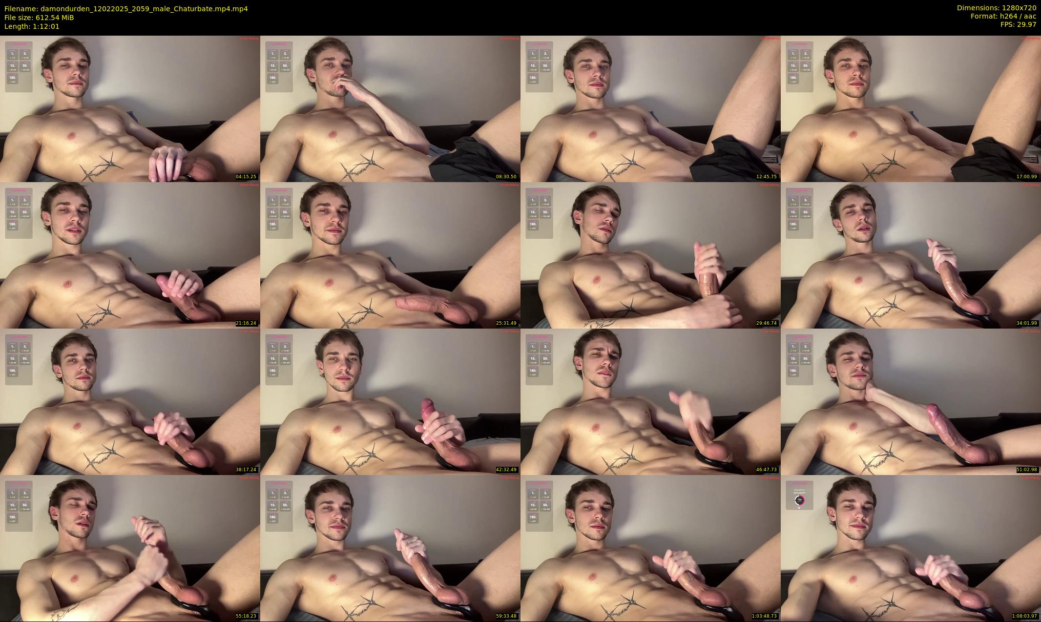 damondurden — 73 minute Chaturbate male cam show recording, 720p, Feb 12, 2025