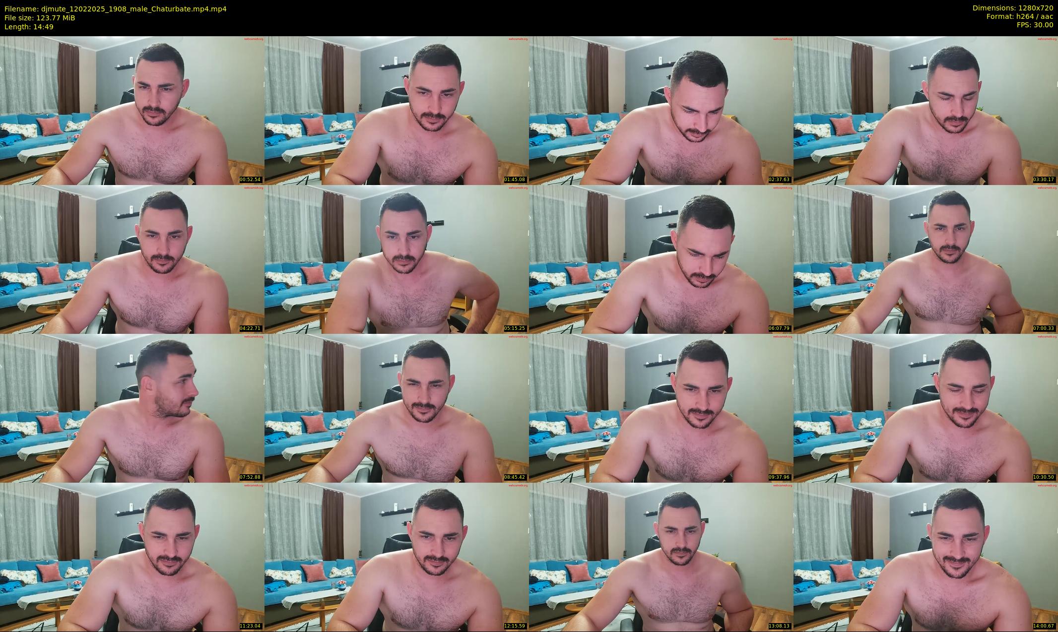djmute — 15 minute Chaturbate male cam show recording, 720p, Feb 12, 2025