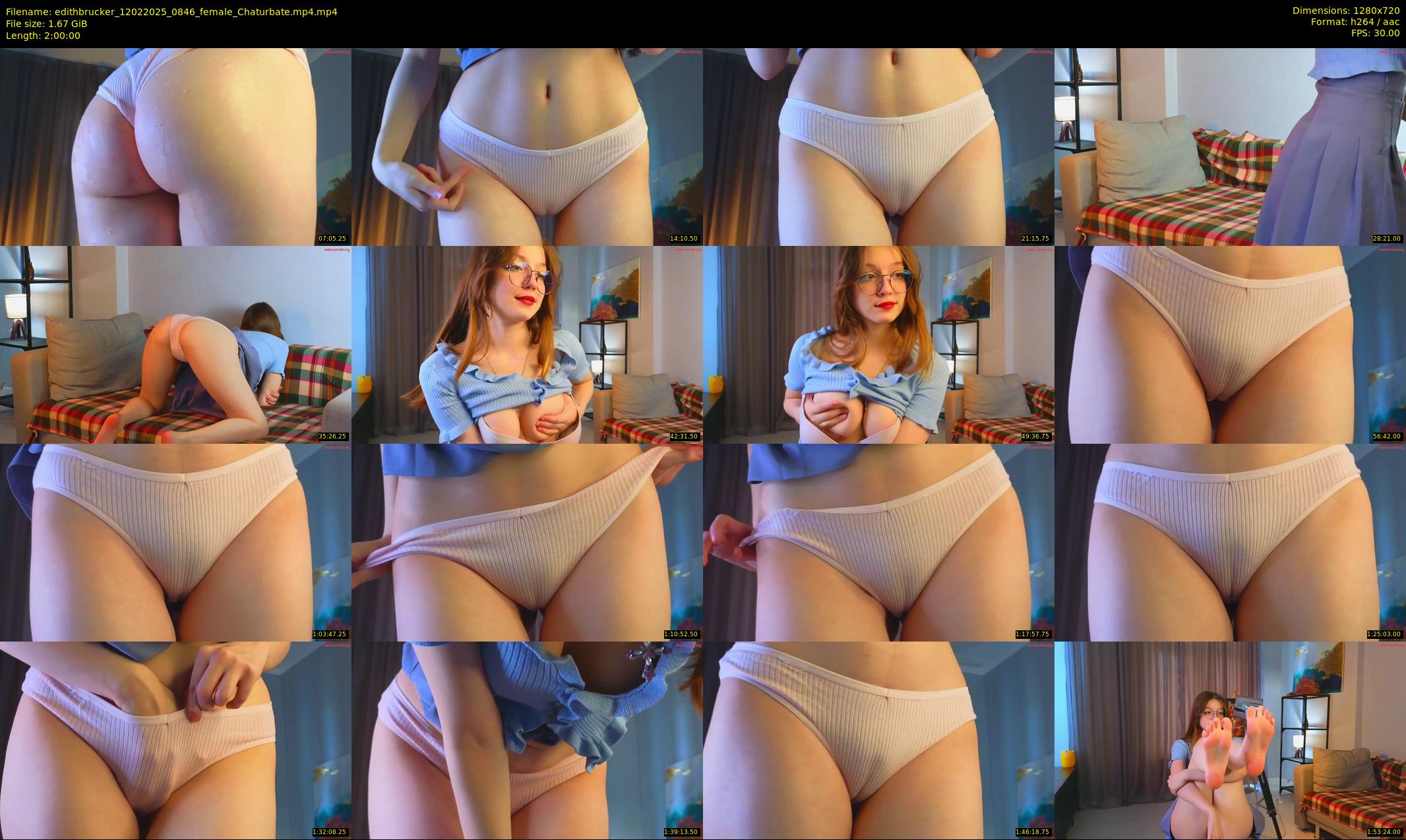 edithbrucker — 120 minute Chaturbate female cam show recording, 720p, Feb 12, 2025